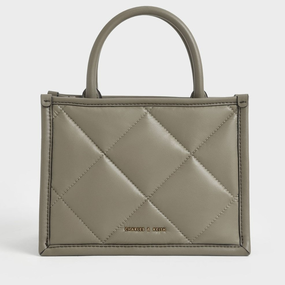 TÚI ĐEO CHÉO CHARLES KEITH QUILTED DOUBLE HANDLE TOTE BAG 20