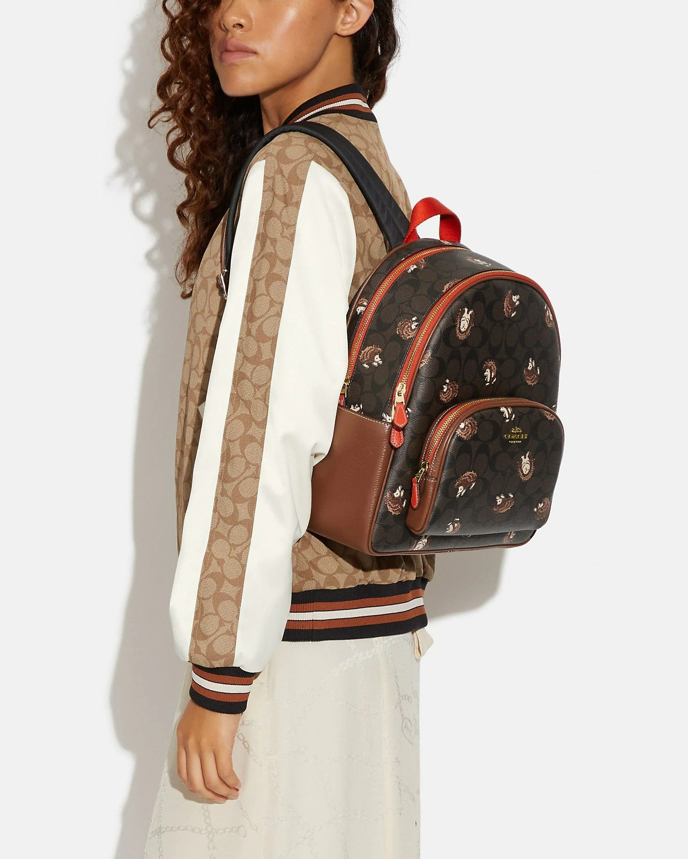 BALO COACH HỌA TIẾT CHÚ NHÍM COURT BACKPACK IN SIGNATURE CANVAS WITH HEDGEHOG PRINT 3