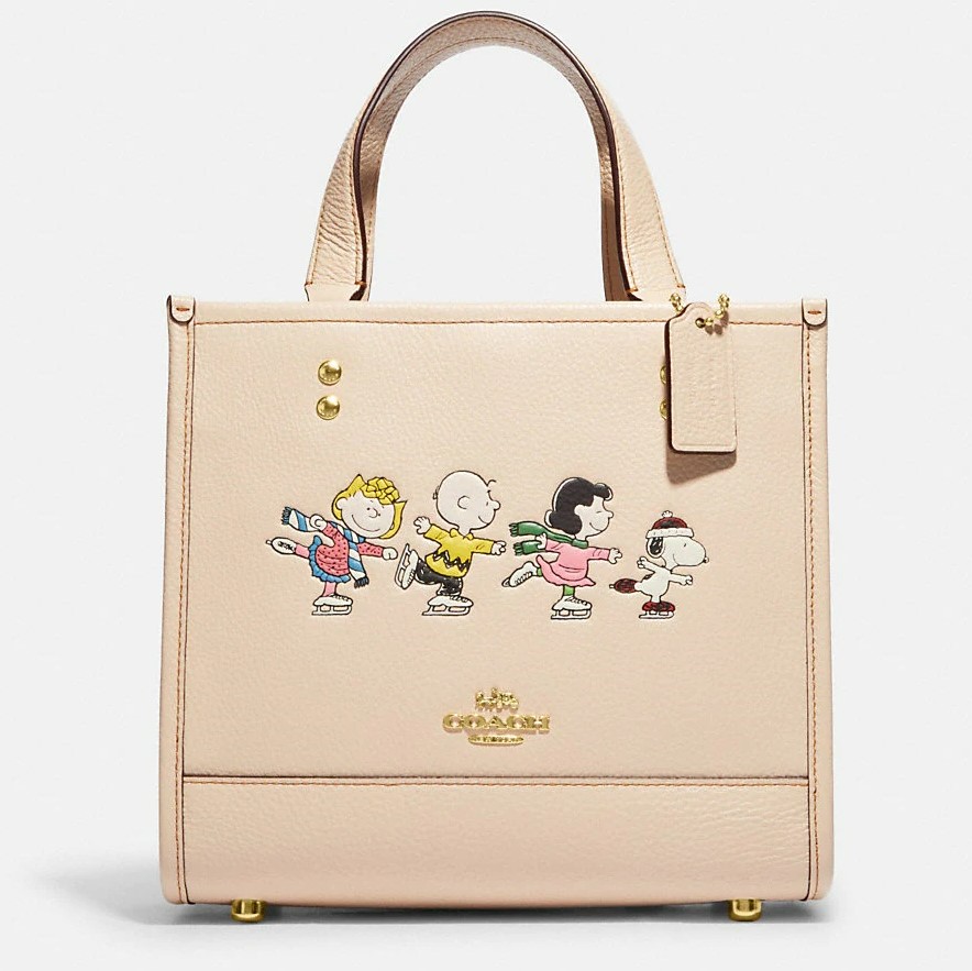TÚI ĐEO CHÉO NỮ COACH X PEANUTS DEMPSEY TOTE 22 WITH SNOOPY AND FRIENDS MOTIFA 3