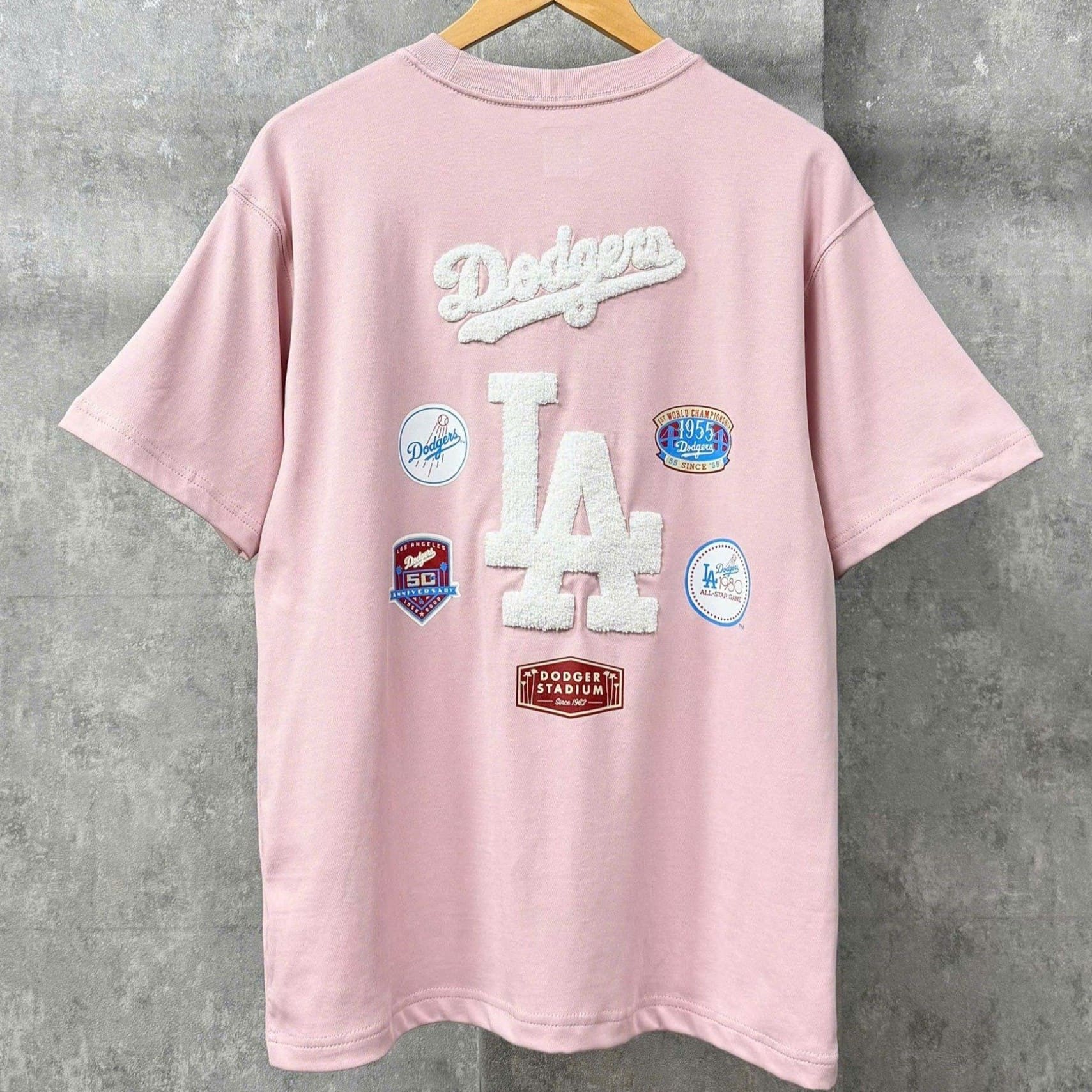 Áo Thun hồng New Era La Dodgers Mini Logo Pink T-Shirt 6