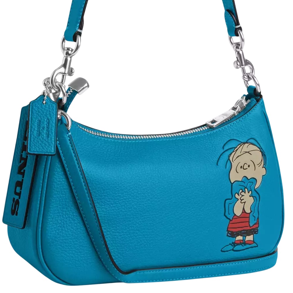 Túi đeo chéo Coach X Peanuts Teri Shoulder Bag With Linus Parrot Blue Multi CBM31 2