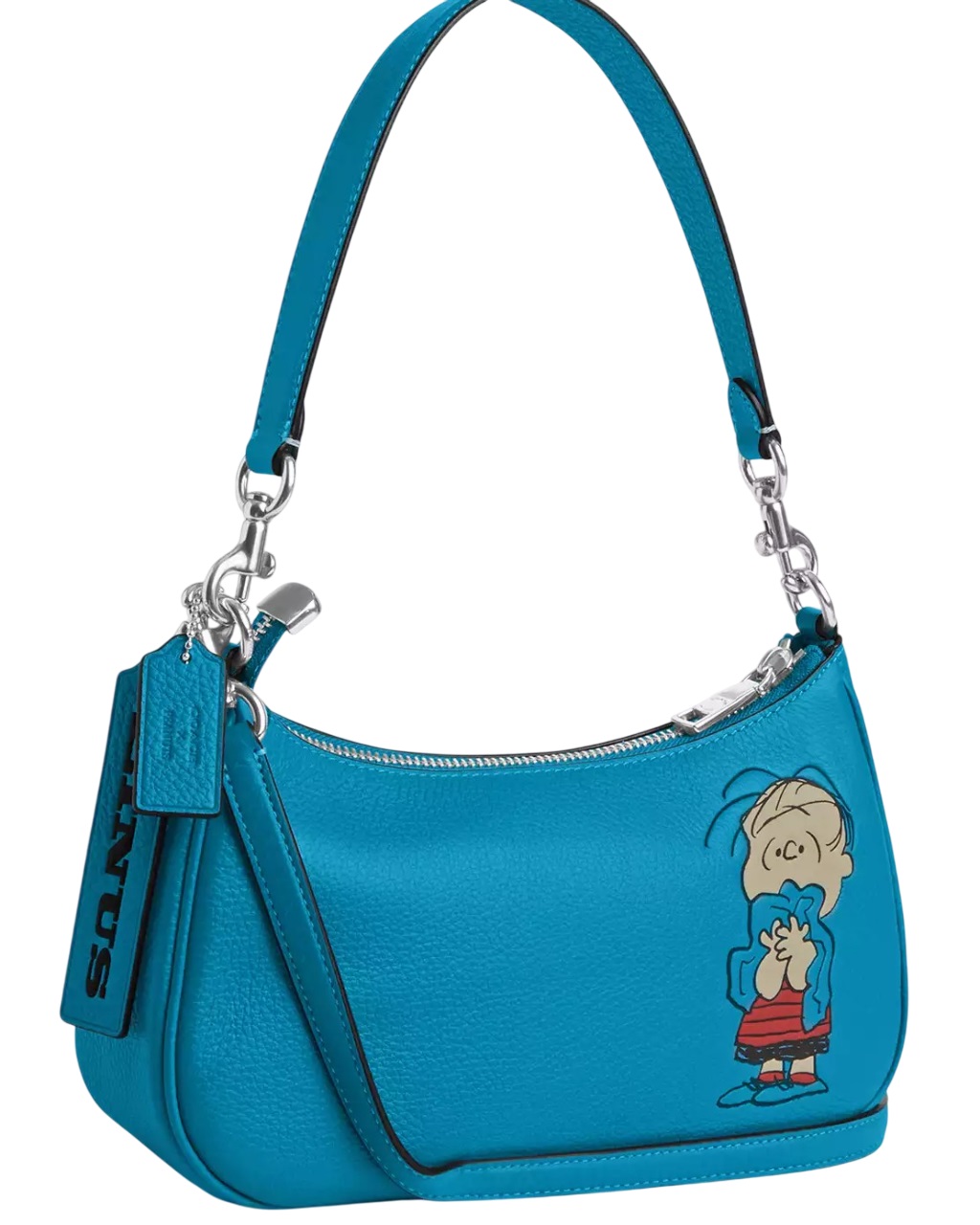 Túi đeo chéo Coach X Peanuts Teri Shoulder Bag With Linus Parrot Blue Multi CBM31 5