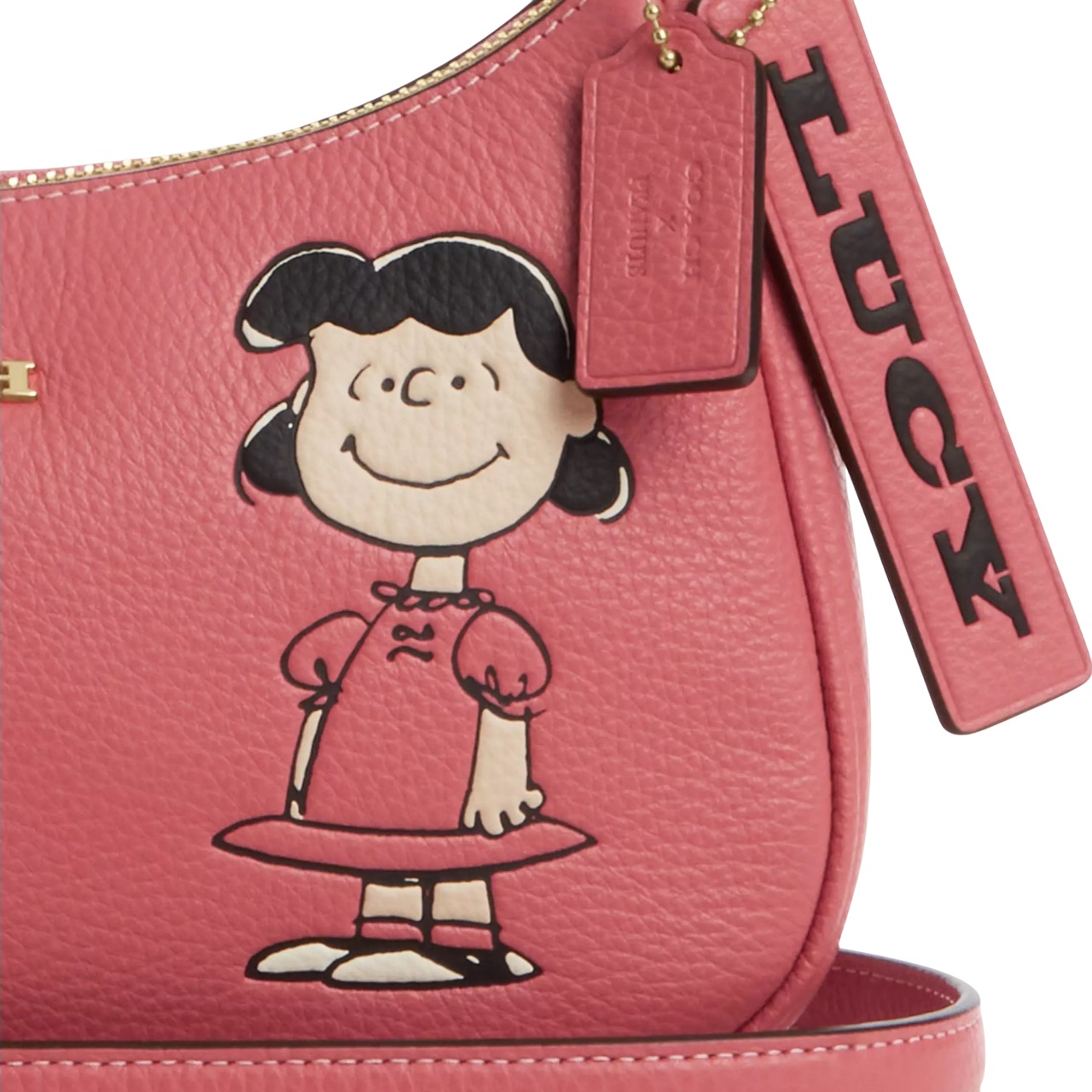 Túi đeo chéo Coach X Peanuts Teri Shoulder Bag With Lucy Bright Coral Multi CBM32 4