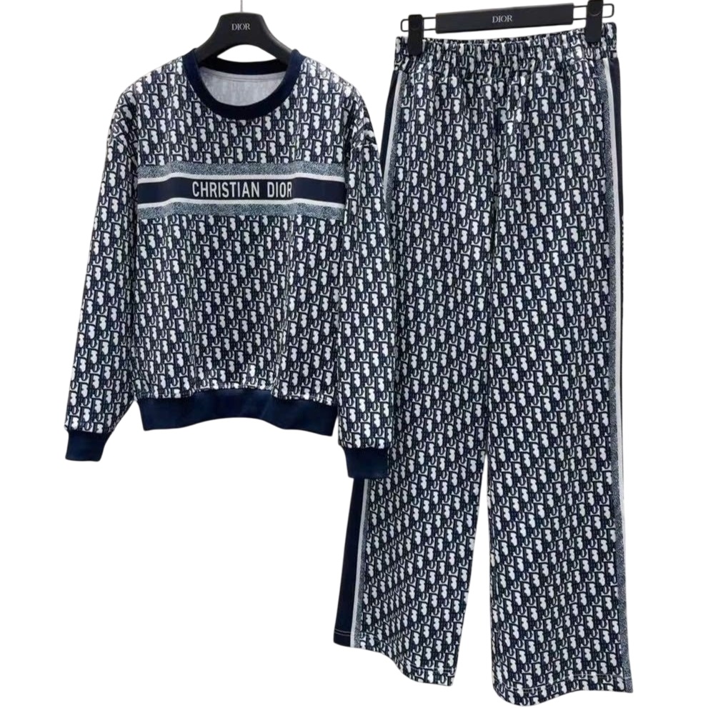 Combo áo quần dài họa tiết hãng Dior 7