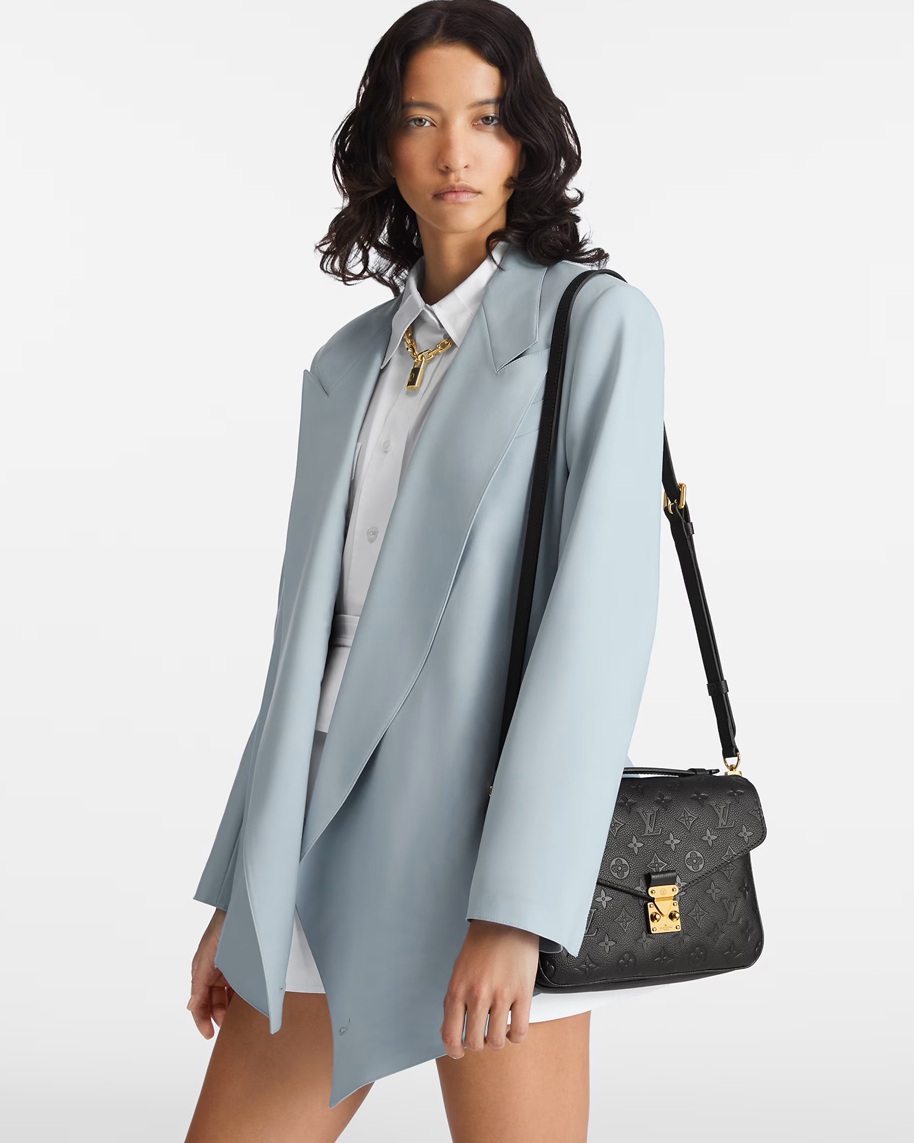 Túi xách LV nữ Louis Vuitton Pochette Métis Monogram Empreinte Black M41487 3