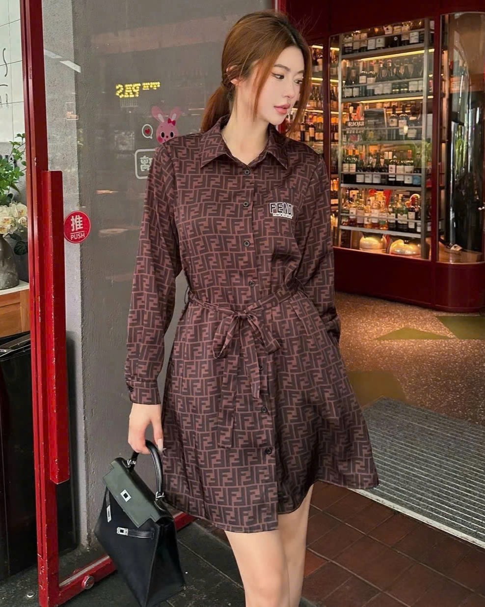 Áo đầm dáng xòe nữ Fendi 6