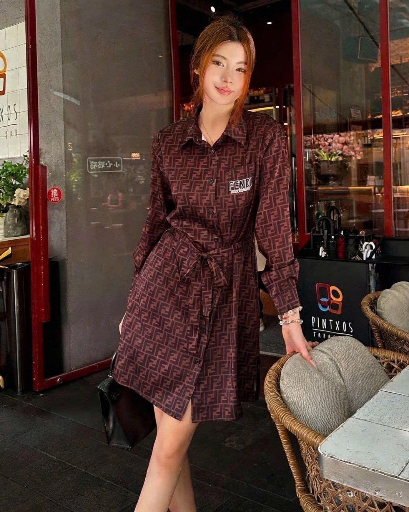Áo đầm dáng xòe nữ Fendi 10
