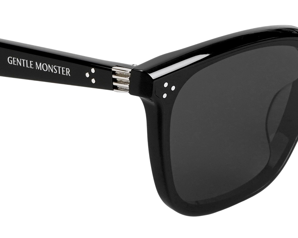 Kính GM Gentle Monster By Row 01 Black Lenses Black Acetate Frame 9