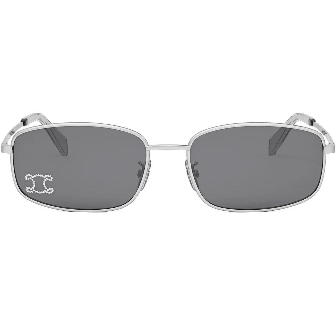 Kính Celine Triomphe Shiny Palladium Smoke CL40285U 2