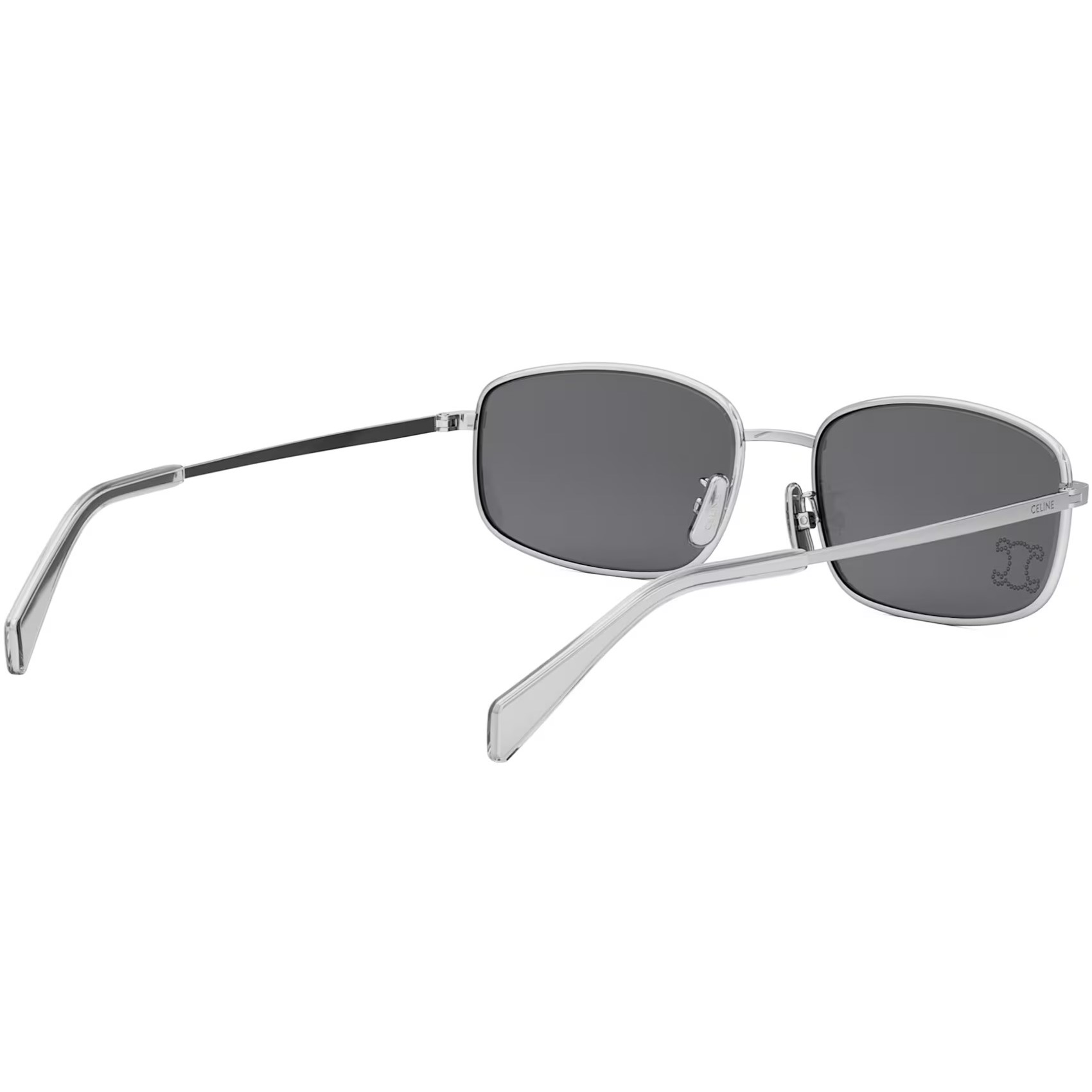 Kính Celine Triomphe Shiny Palladium Smoke CL40285U 5