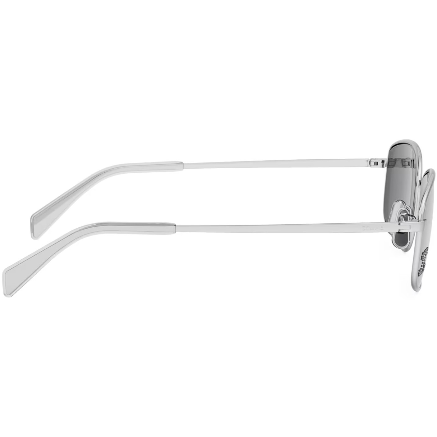 Kính Celine Triomphe Shiny Palladium Smoke CL40285U 10