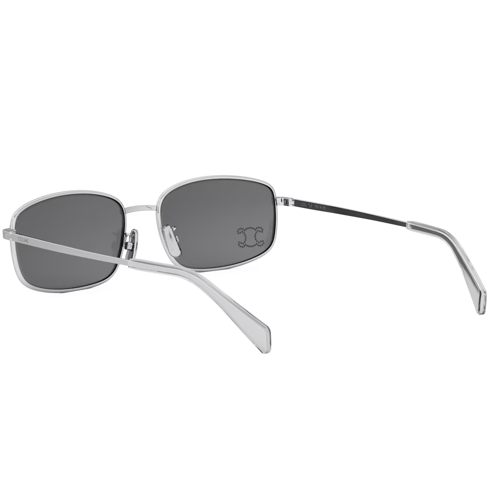 Kính Celine Triomphe Shiny Palladium Smoke CL40285U 11