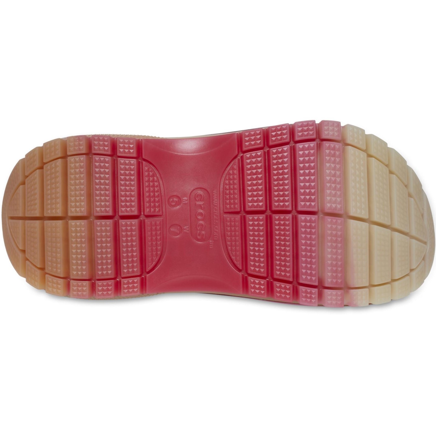 Giày sục Crocs có quai Classic Mega Crush Colordip Clog Bone Multi 2