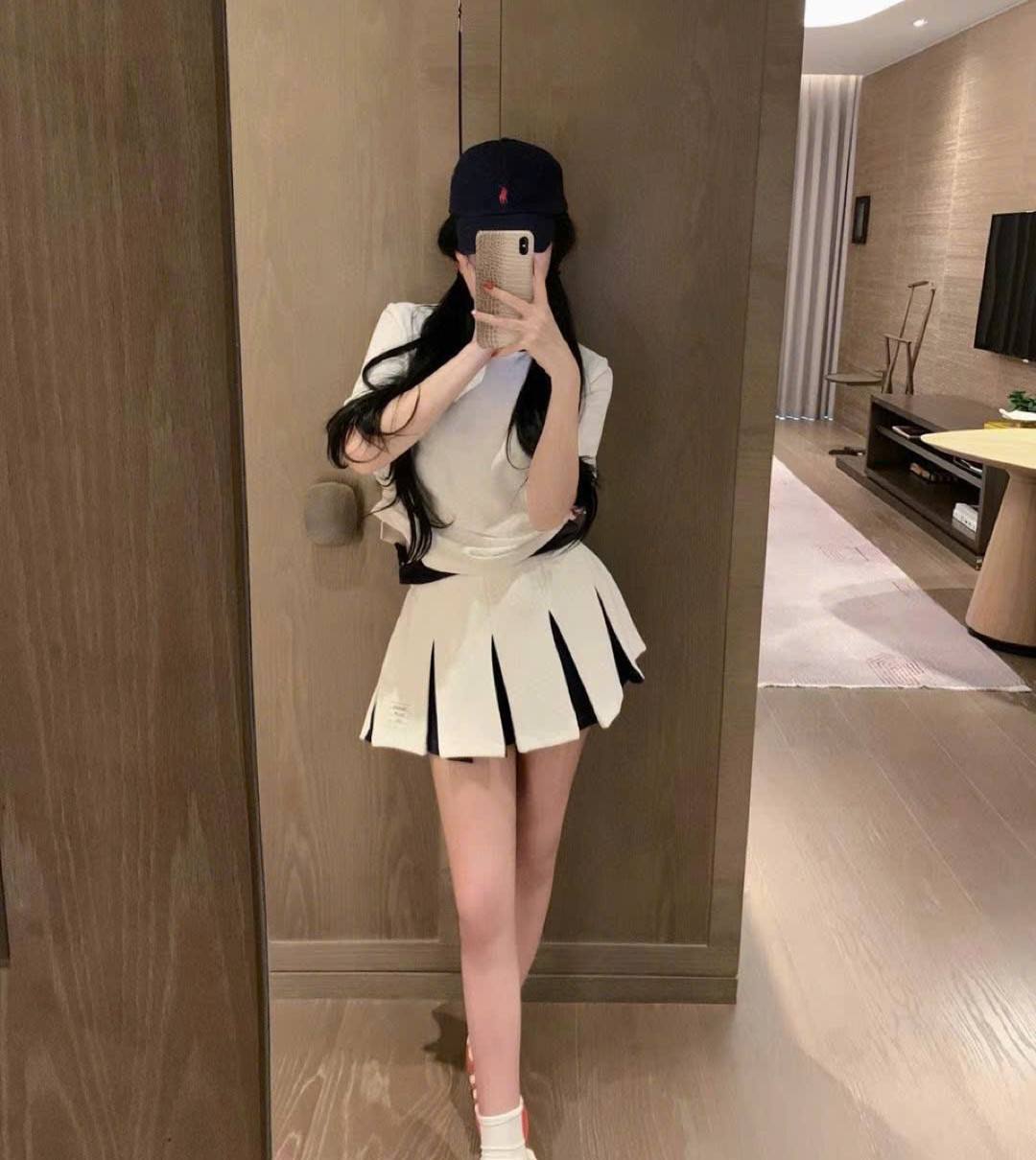 Combo bộ áo thun váy xếp ly Thom Browne 5