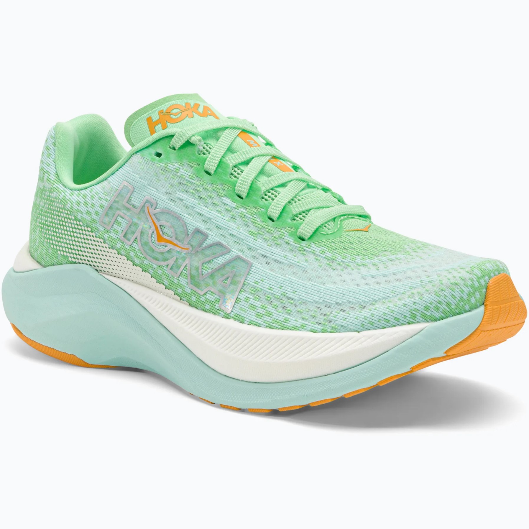 GIÀY THỂ THAO HOKA NỮ MACH X LIME GLOW SUNLIT OCEAN WOMEN ROAD RUNNING SHOES 1141451-LGSO 1
