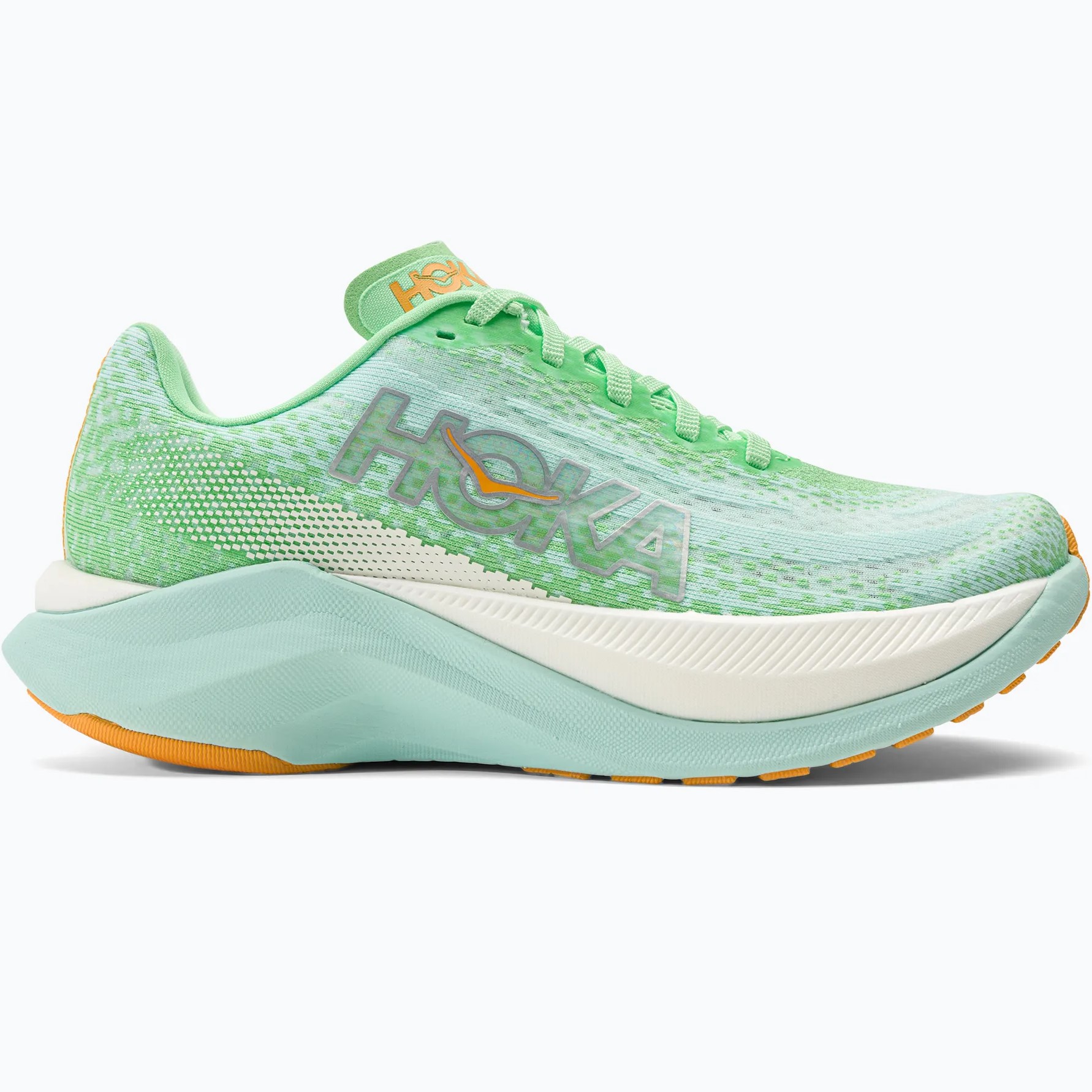GIÀY THỂ THAO HOKA NỮ MACH X LIME GLOW SUNLIT OCEAN WOMEN ROAD RUNNING SHOES 1141451-LGSO 3