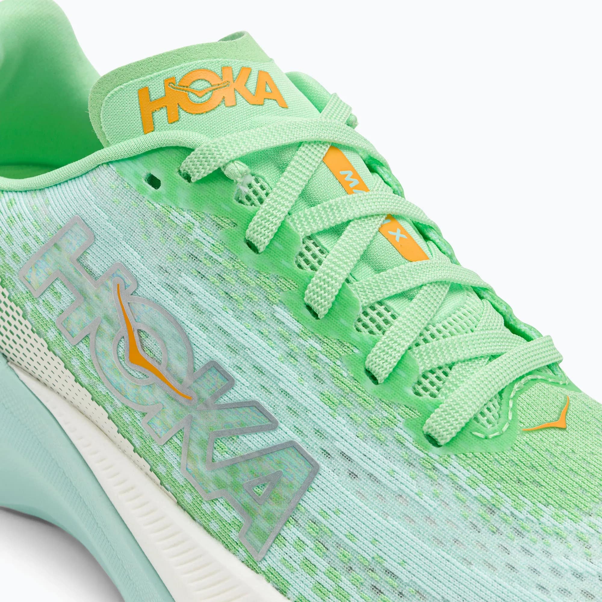 GIÀY THỂ THAO HOKA NỮ MACH X LIME GLOW SUNLIT OCEAN WOMEN ROAD RUNNING SHOES 1141451-LGSO 11