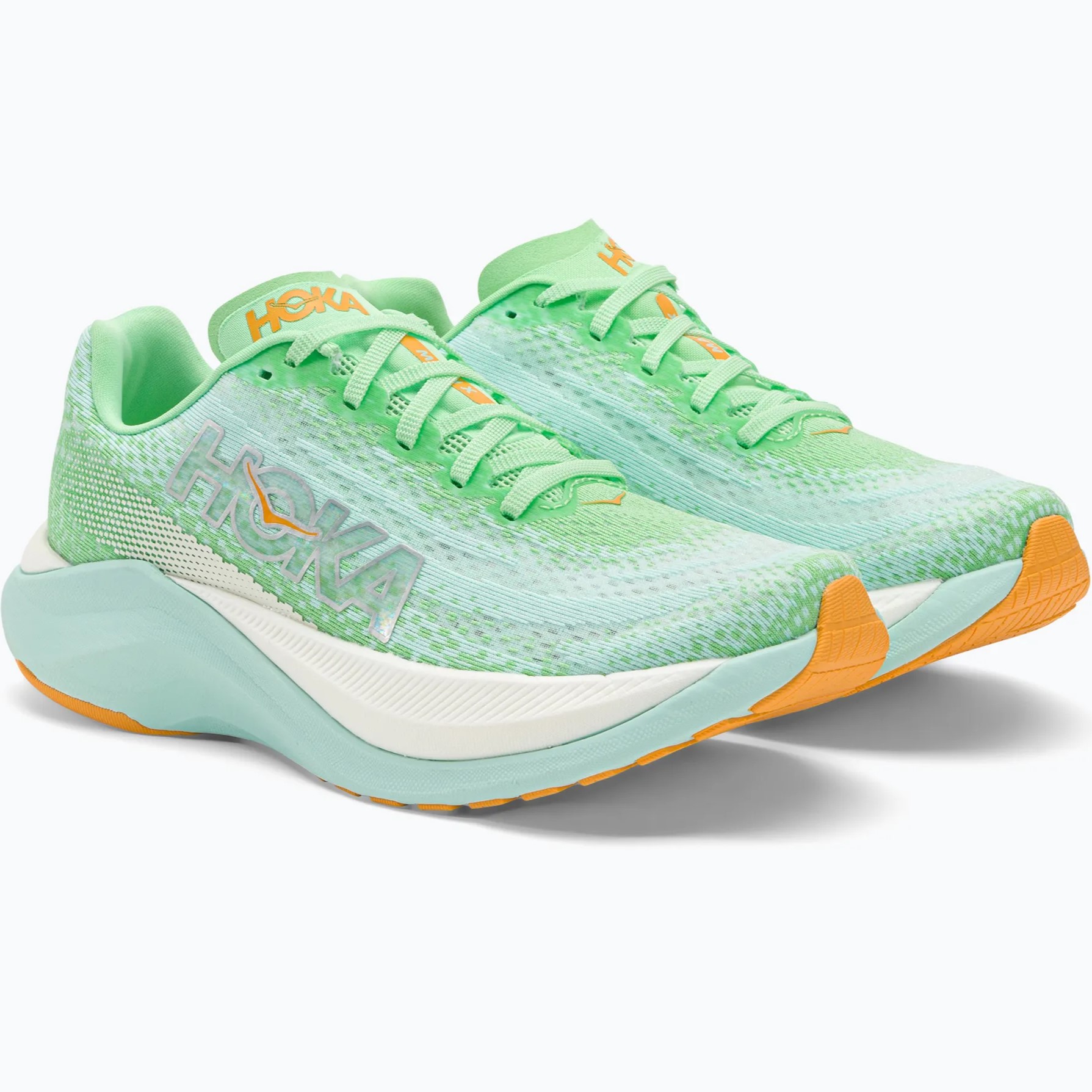GIÀY THỂ THAO HOKA NỮ MACH X LIME GLOW SUNLIT OCEAN WOMEN ROAD RUNNING SHOES 1141451-LGSO 18