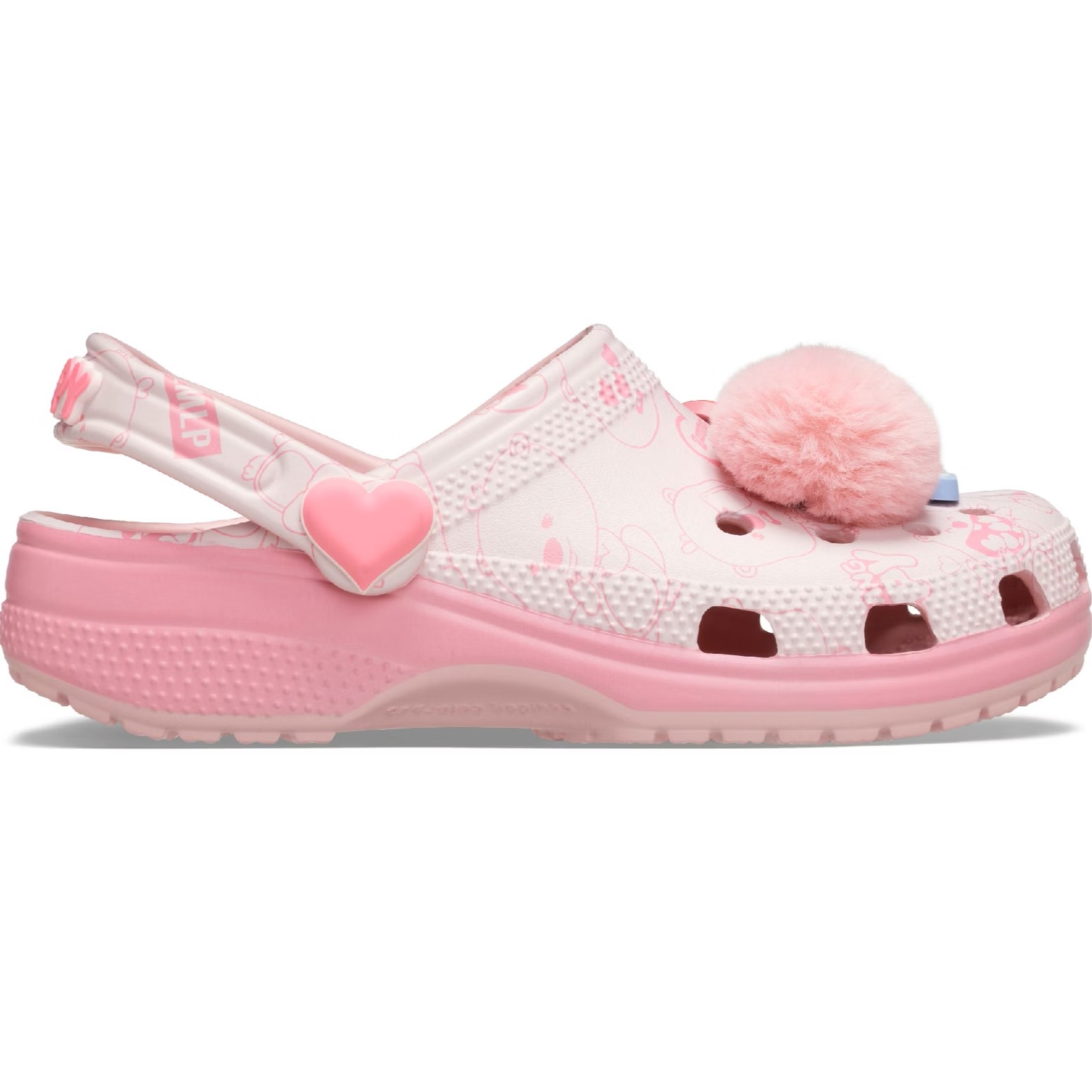 Giày hồng Clog Unisex Crocs Classic Loopy 210552-90H 4