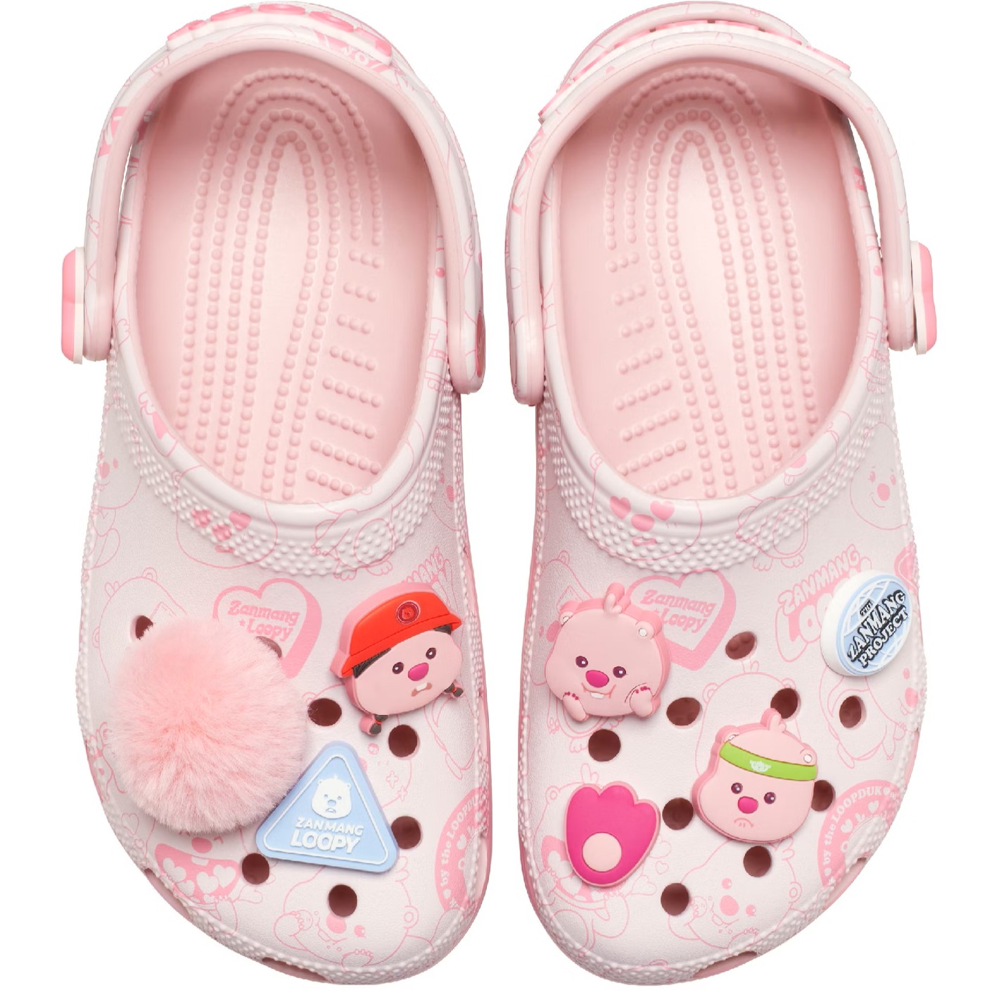 Giày hồng Clog Unisex Crocs Classic Loopy 210552-90H 7