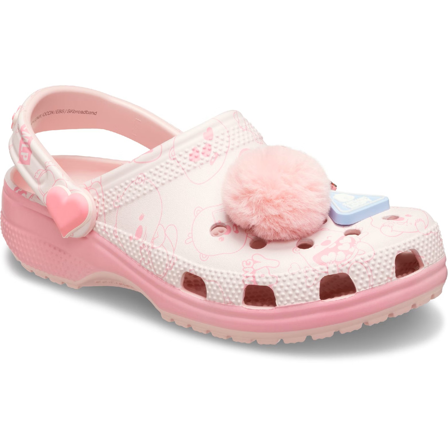 Giày hồng Clog Unisex Crocs Classic Loopy 210552-90H 5