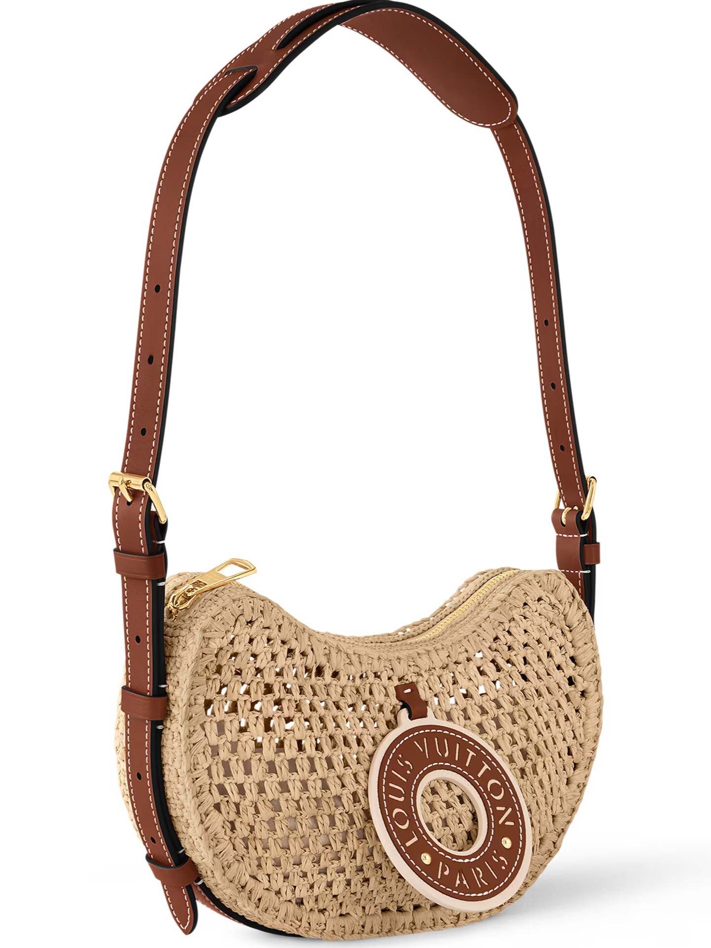 Túi đeo chéo cói LV Louis Vuitton By The Pool Croissant MM 1