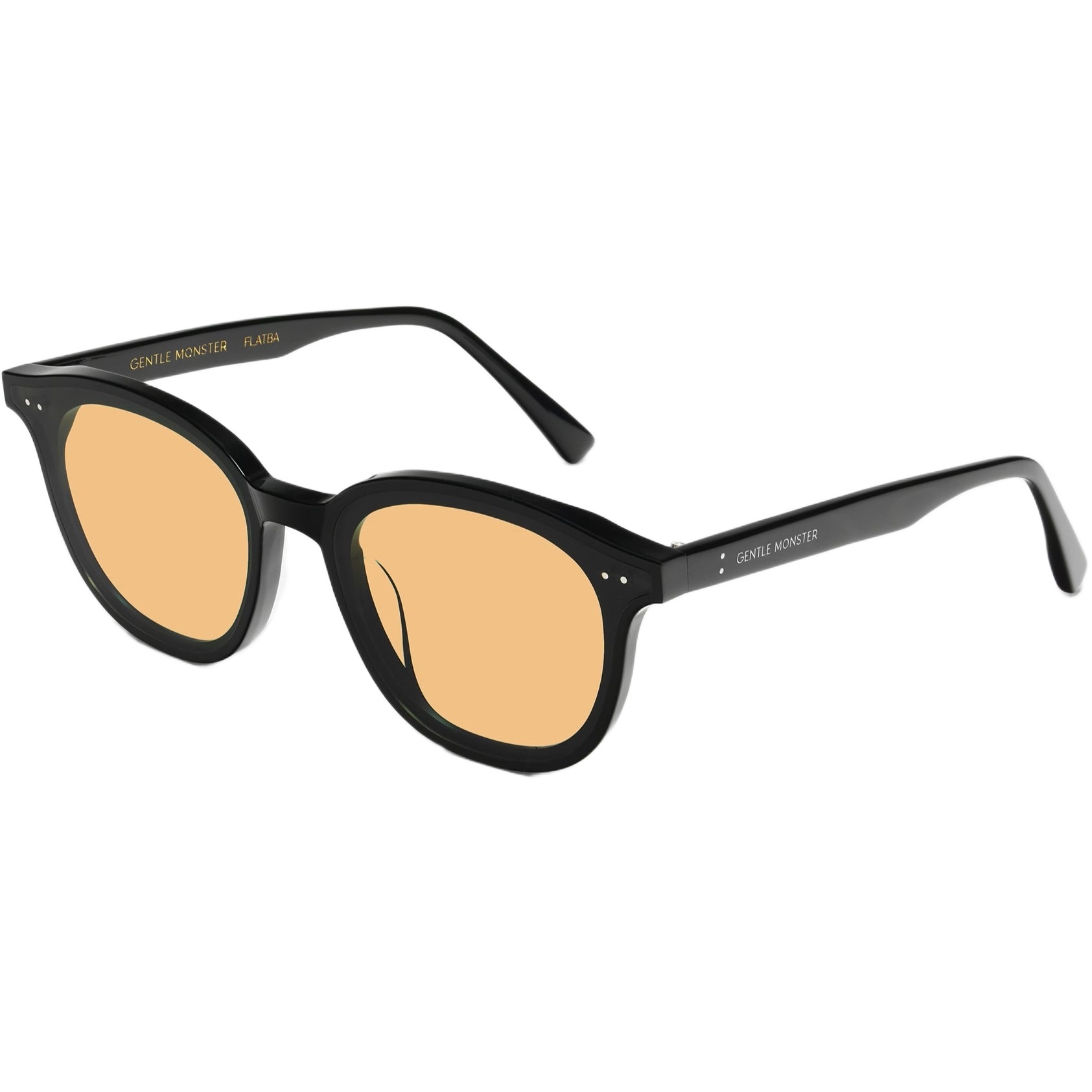 Kính mát Gentle Monster Lang 01(OR) Orange Tinted Lenses Round Acetate Frame 3