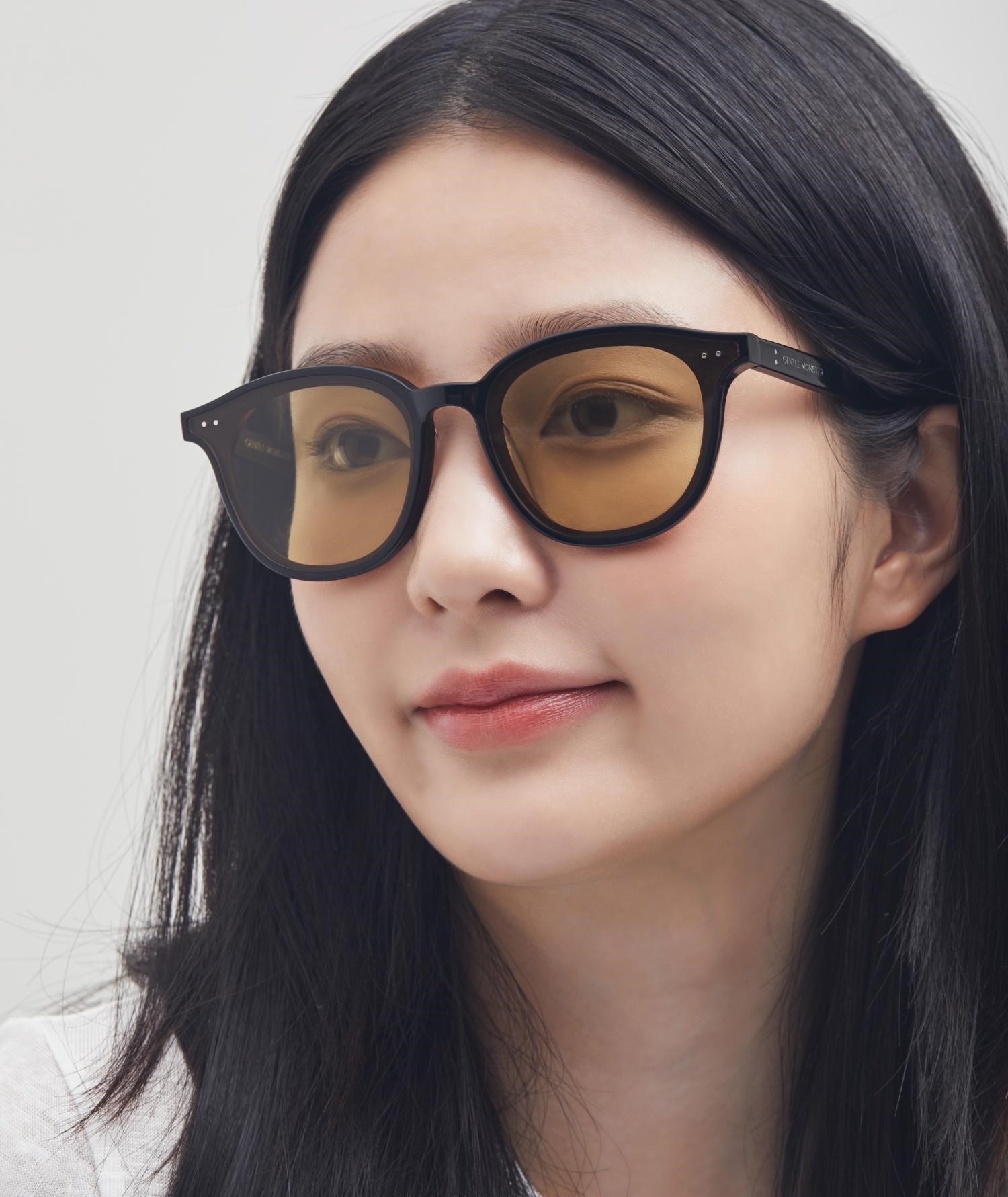 Kính mát Gentle Monster Lang 01(OR) Orange Tinted Lenses Round Acetate Frame 2