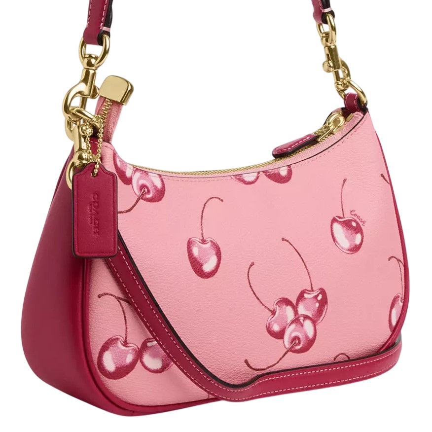 Túi đeo chéo Coach Teri Shoulder Bag In Cherry Print CR290 8