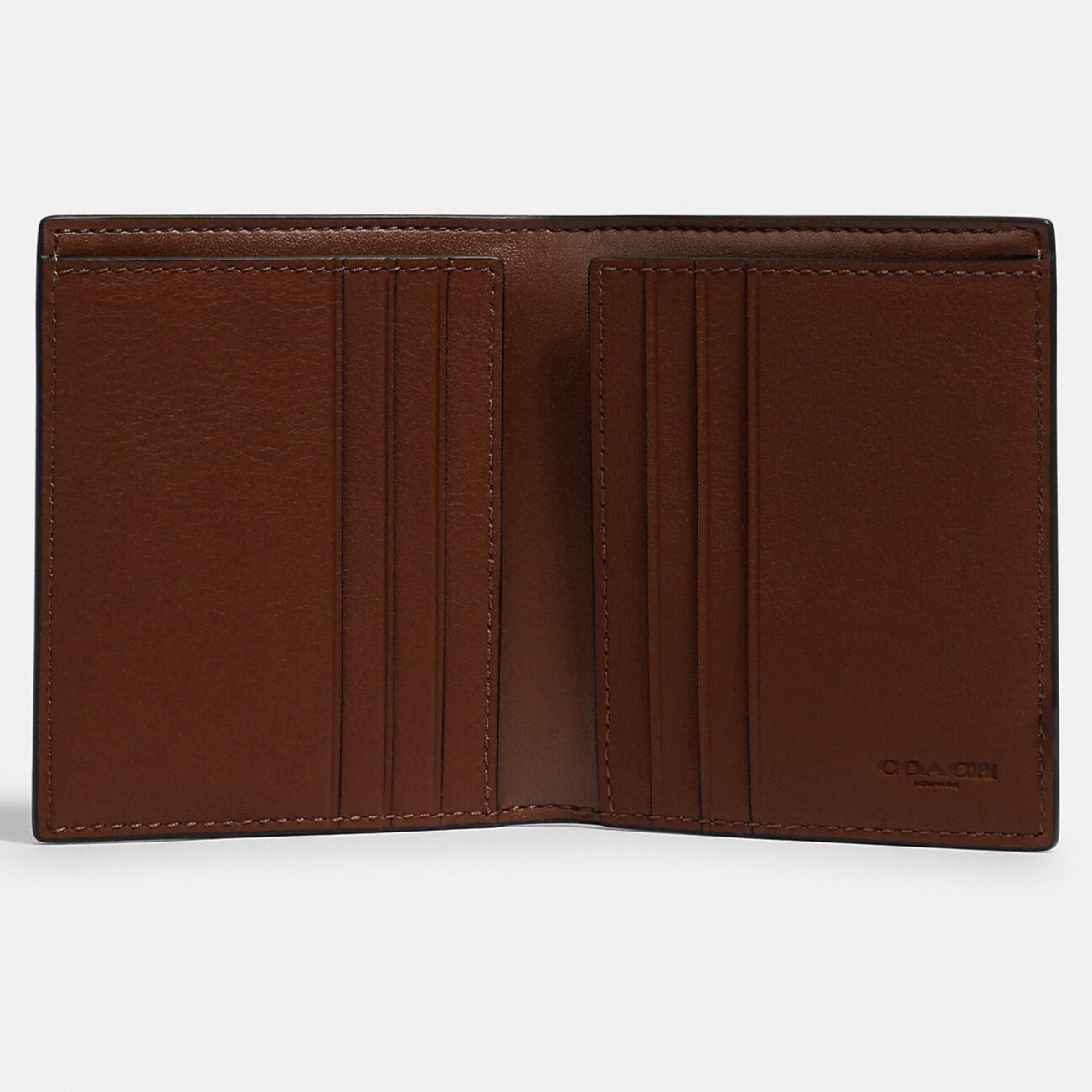 VÍ CARD NAM COACH SLIM BILL WALLET IN SIGNATURE CANVAS WITH COACH PATCH 5846 3