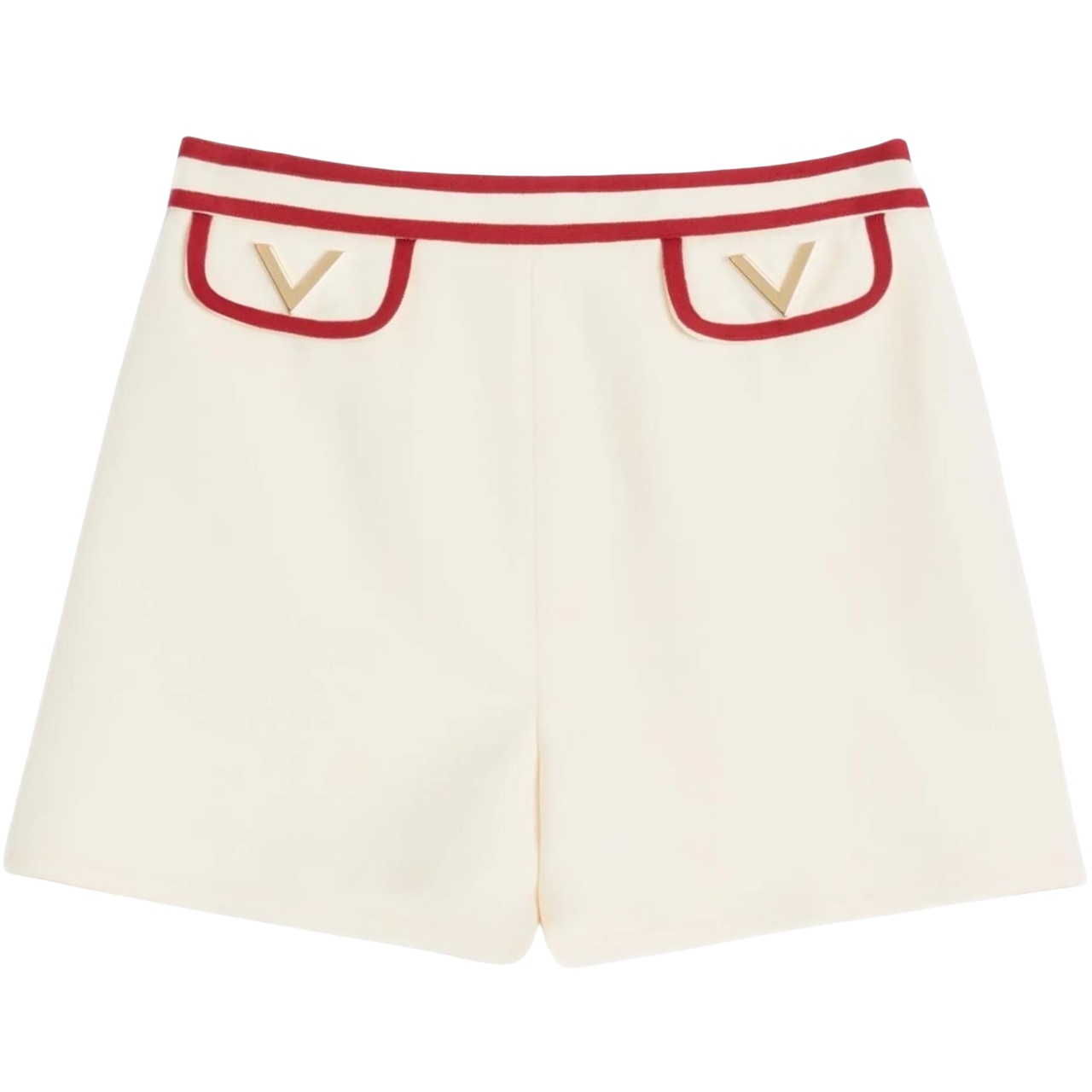 Quần ngắn nữ Valentino Crepe Couture Shorts with V Gold 4