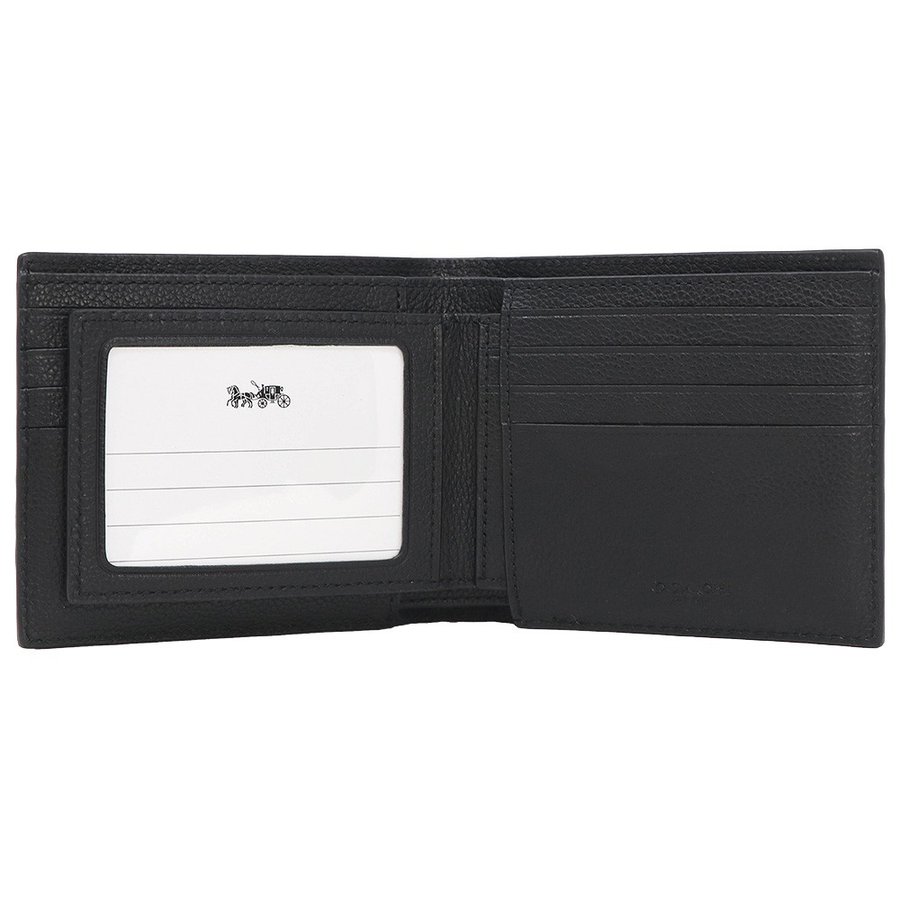 Ví Coach Men 3-In-1 Wallet With Varsity Stripe Black Denim Midnight Navy F24649 2