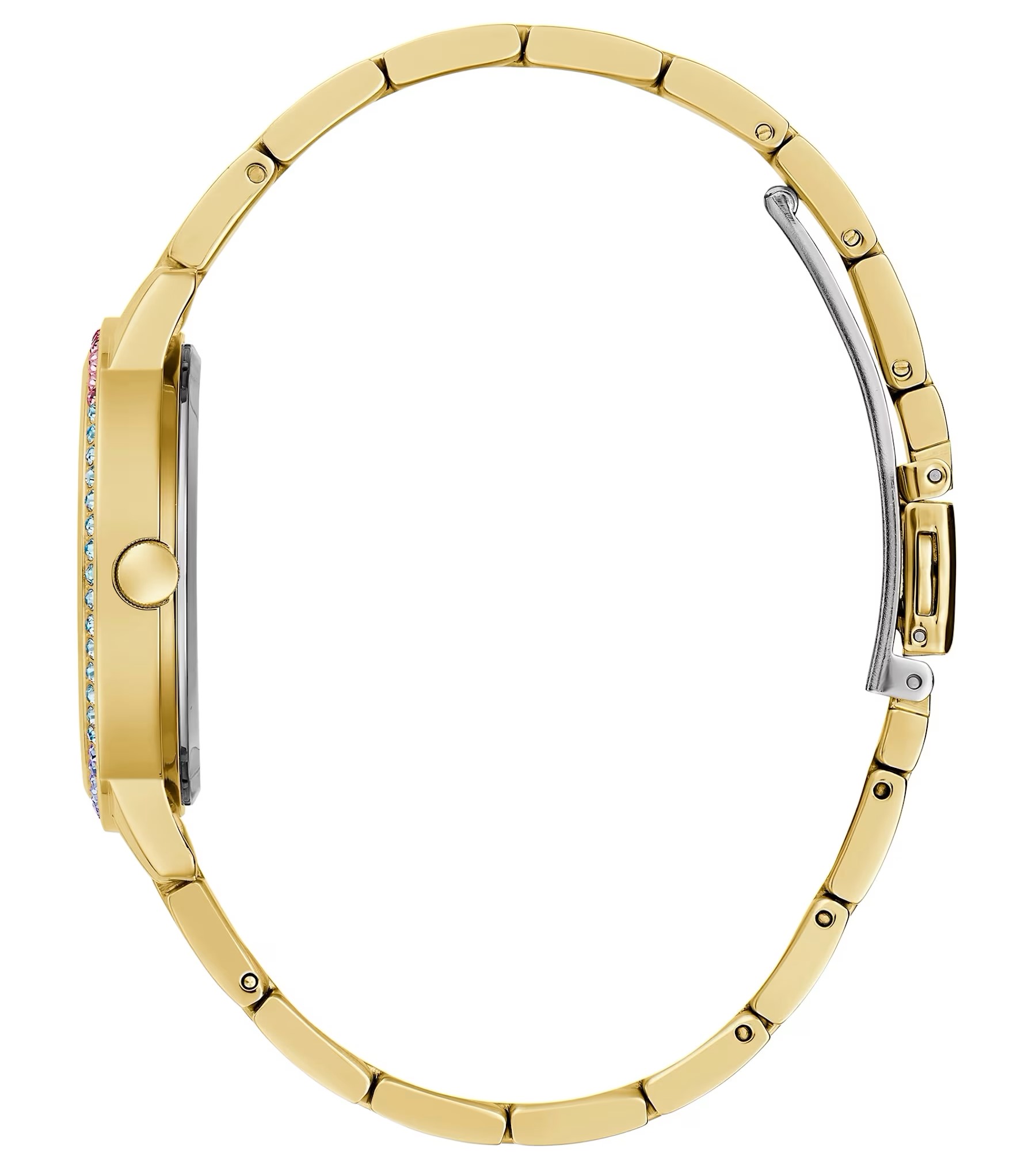 Đồng hồ đeo tay nữ Guess Ladies Gold Tone Date Watch GW0657L2 10