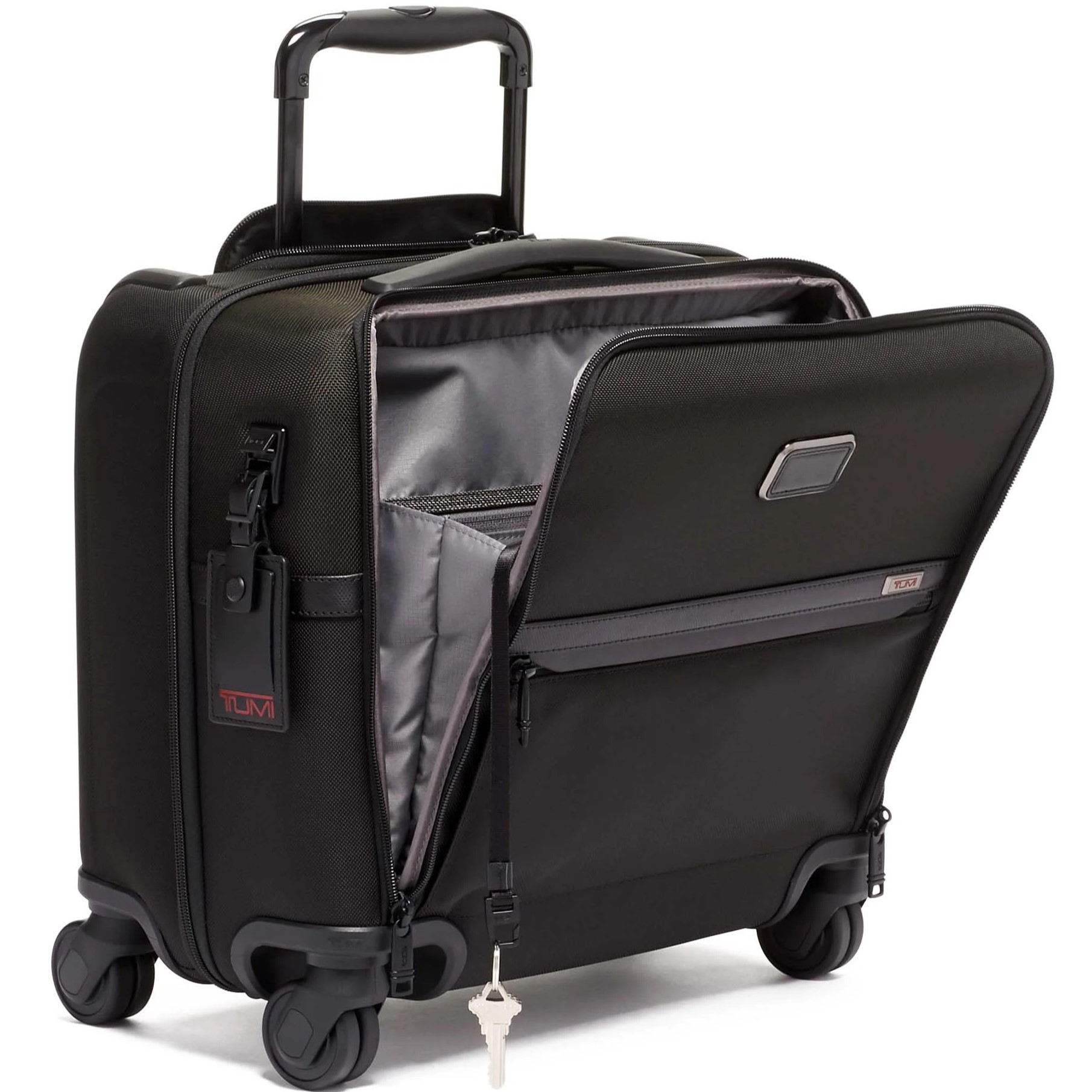 Va li Tumi Alpha 3 Compact Wheeled Brief Black 1