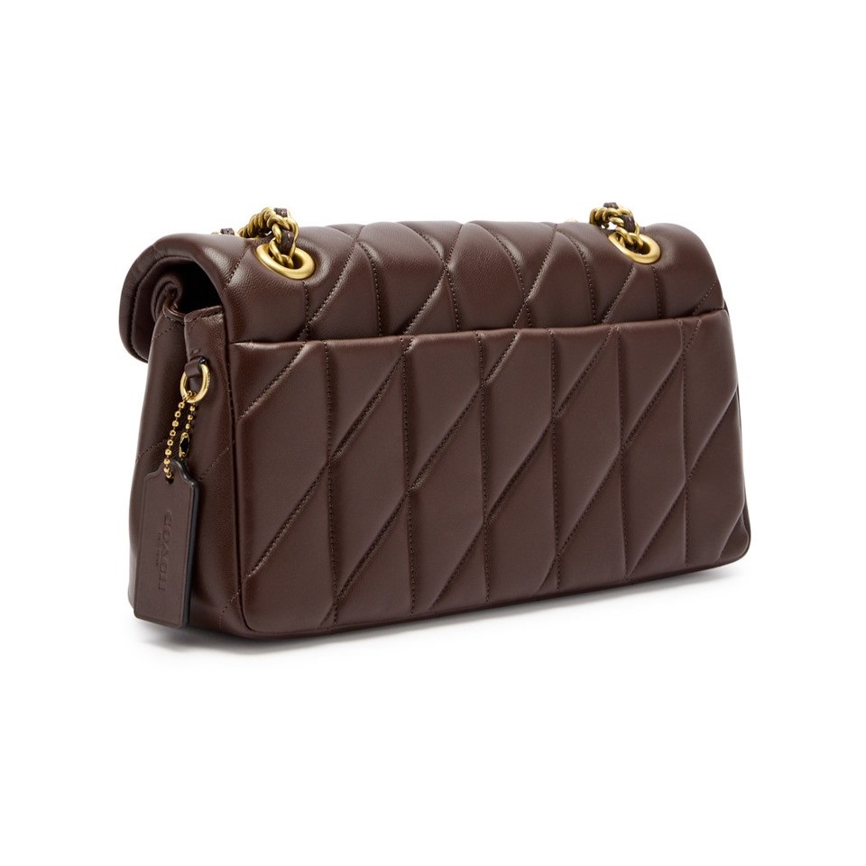 Túi đeo chéo nữ Coach Tabby 26 Quilted Leather Shoulder Bag Maple 4