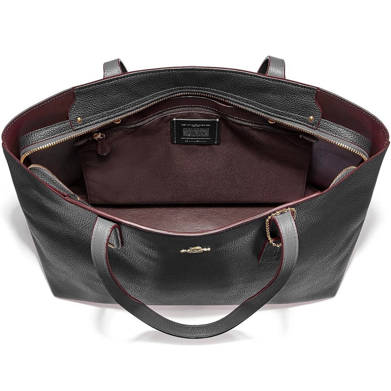 Túi nữ đeo vai Coach Central Tote With Zip Black 69424 4