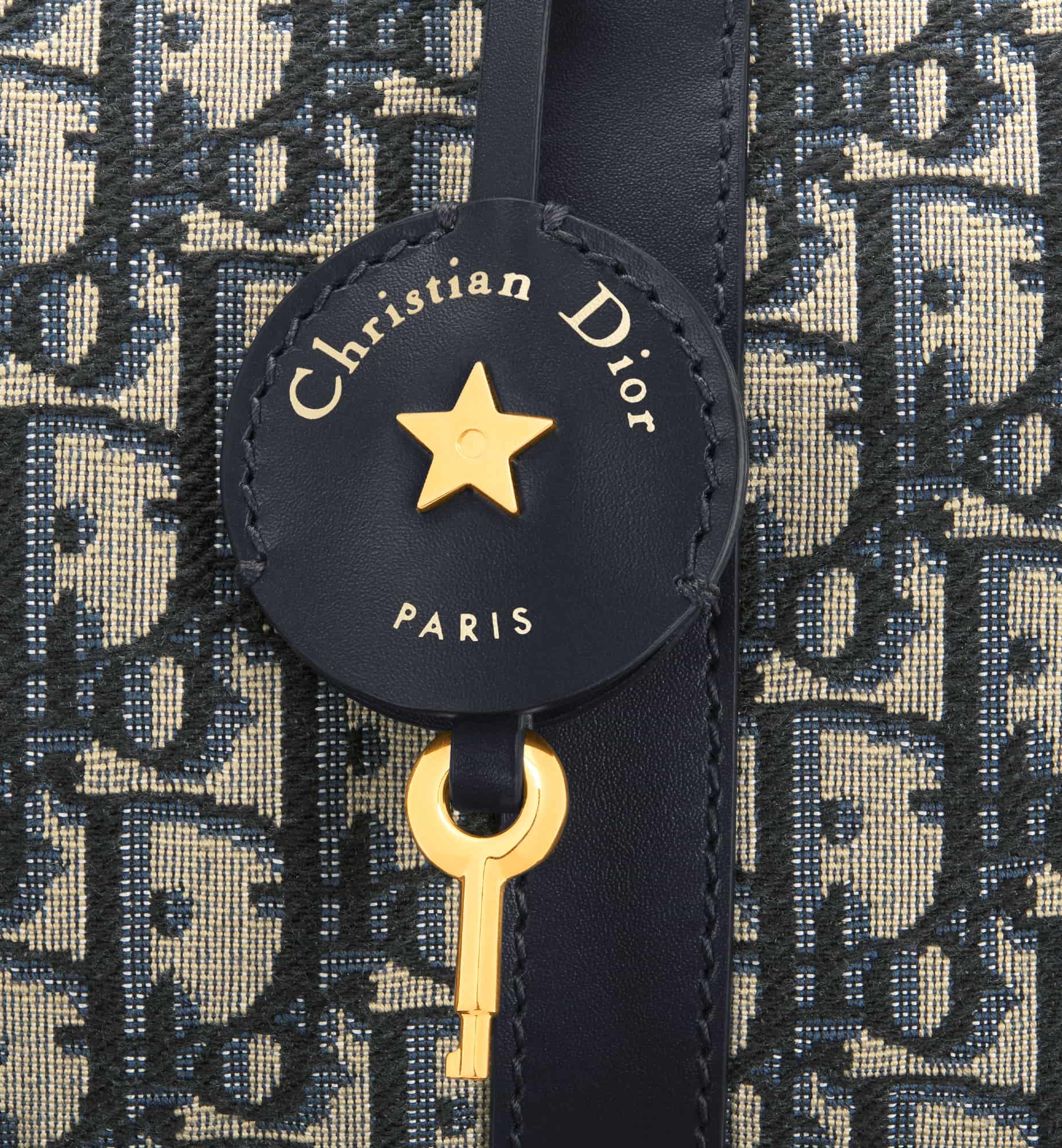 Túi xách nữ Dior Groove 20 Bag Blue Dior Oblique Jacquard 1