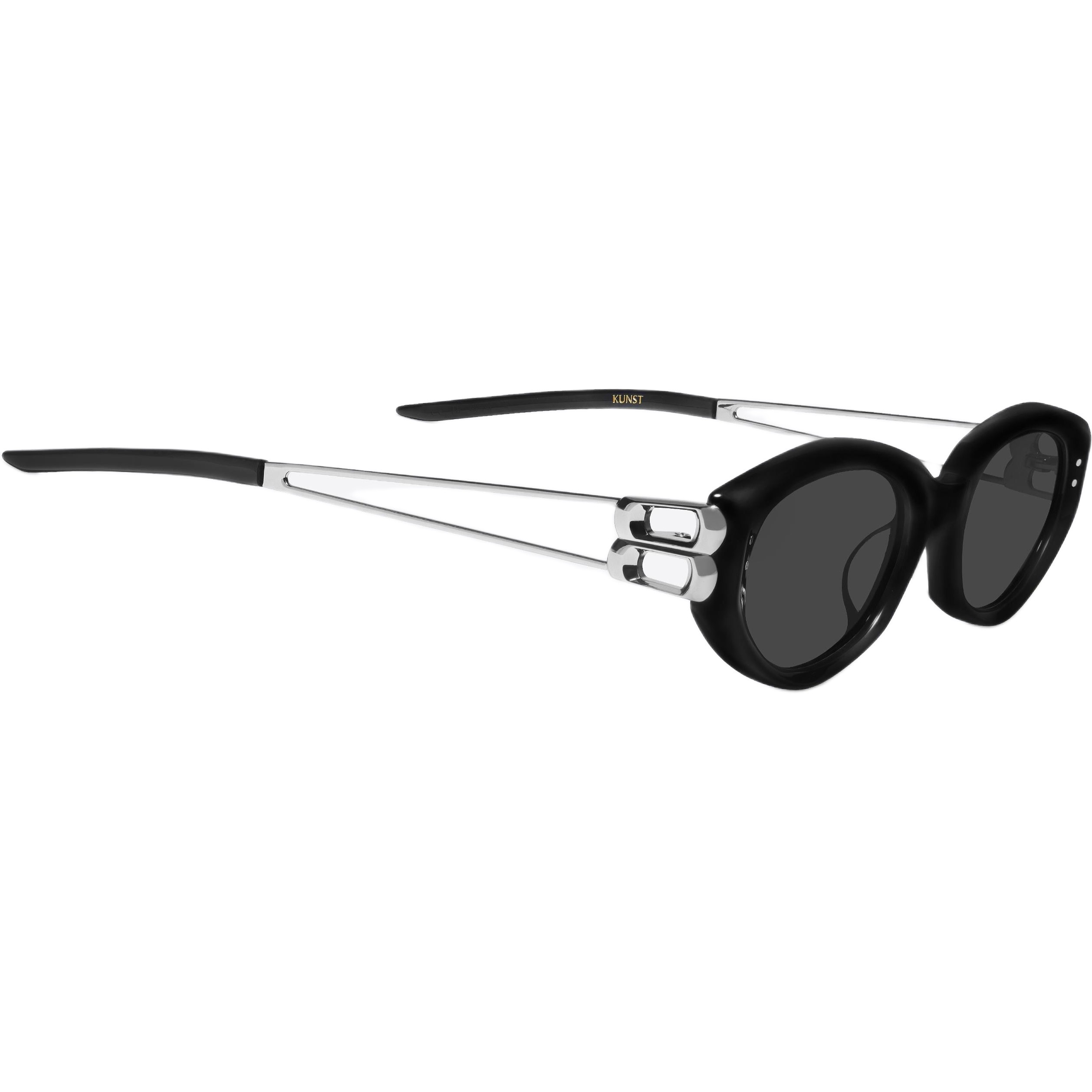 Mắt kính Gentle Monster Kunst 01 Sophisticated Cat-eye Sunglasses in Black 5