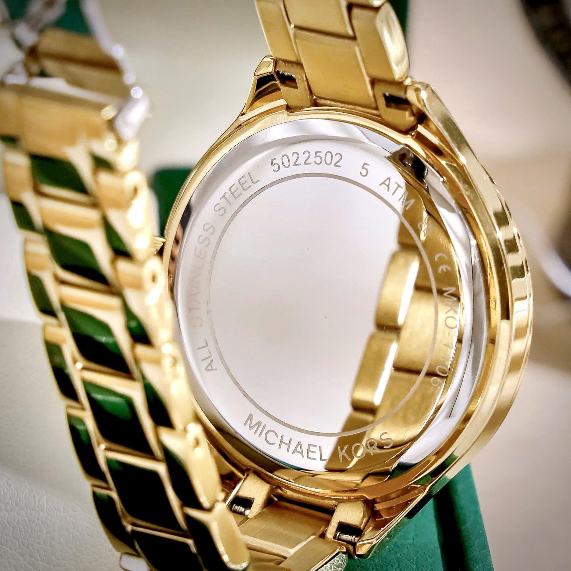 Đồng hồ đeo tay nữ Michael Kors Aspyn Watch In Gold Tone With Pavé MKO1106 1