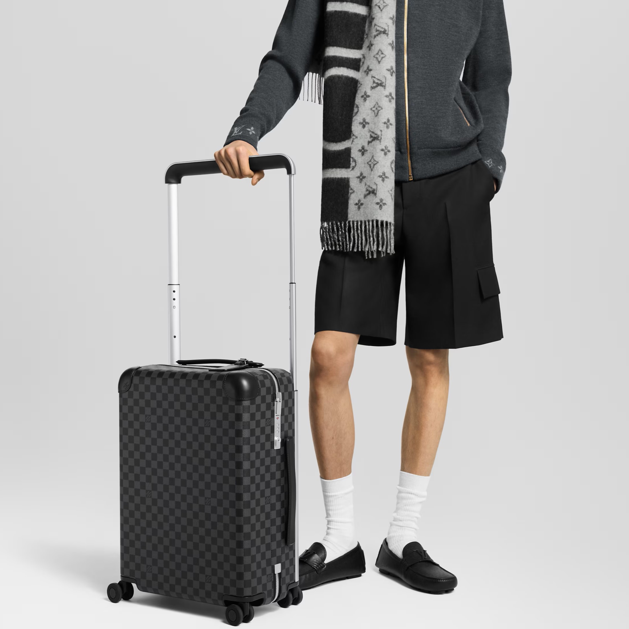 Va li LV Louis Vuitton Horizon 55 Damier Graphite Canvas 9