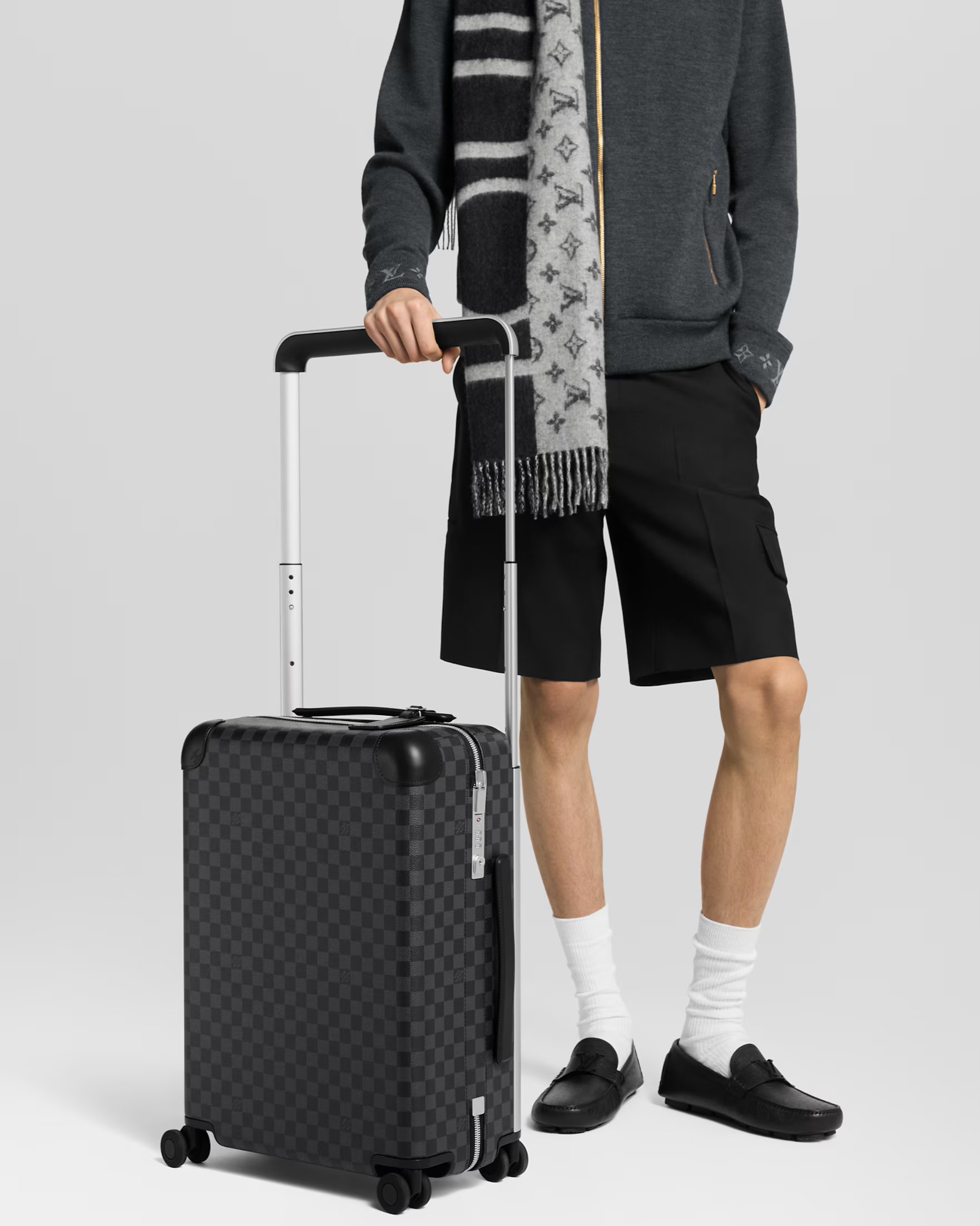 Va li LV Louis Vuitton Horizon 55 Damier Graphite Canvas 6
