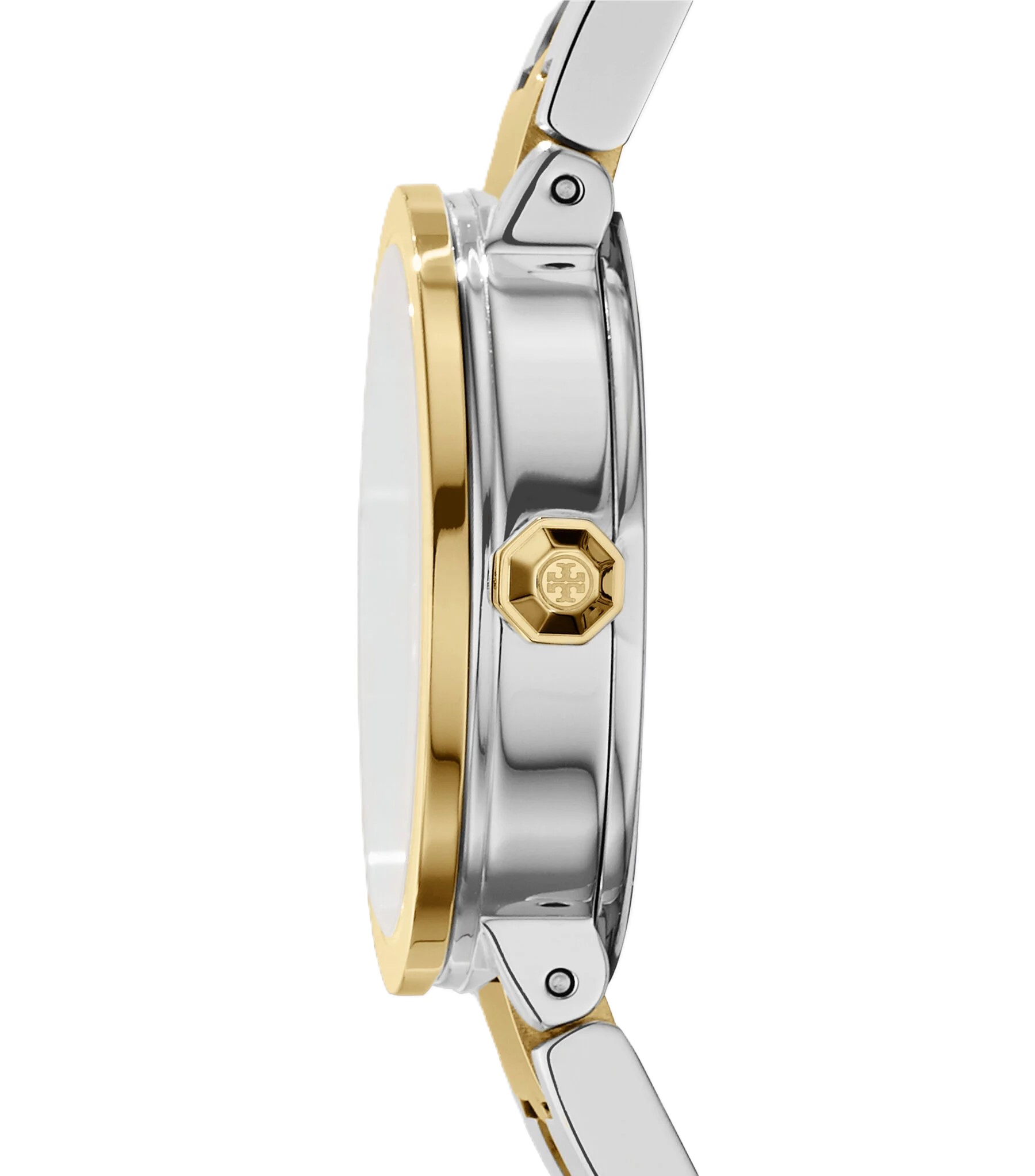 Đồng hồ đeo tay nữ Tory Burch Reva Watch Two-tone Gold Stainless Steel TBW4016 14