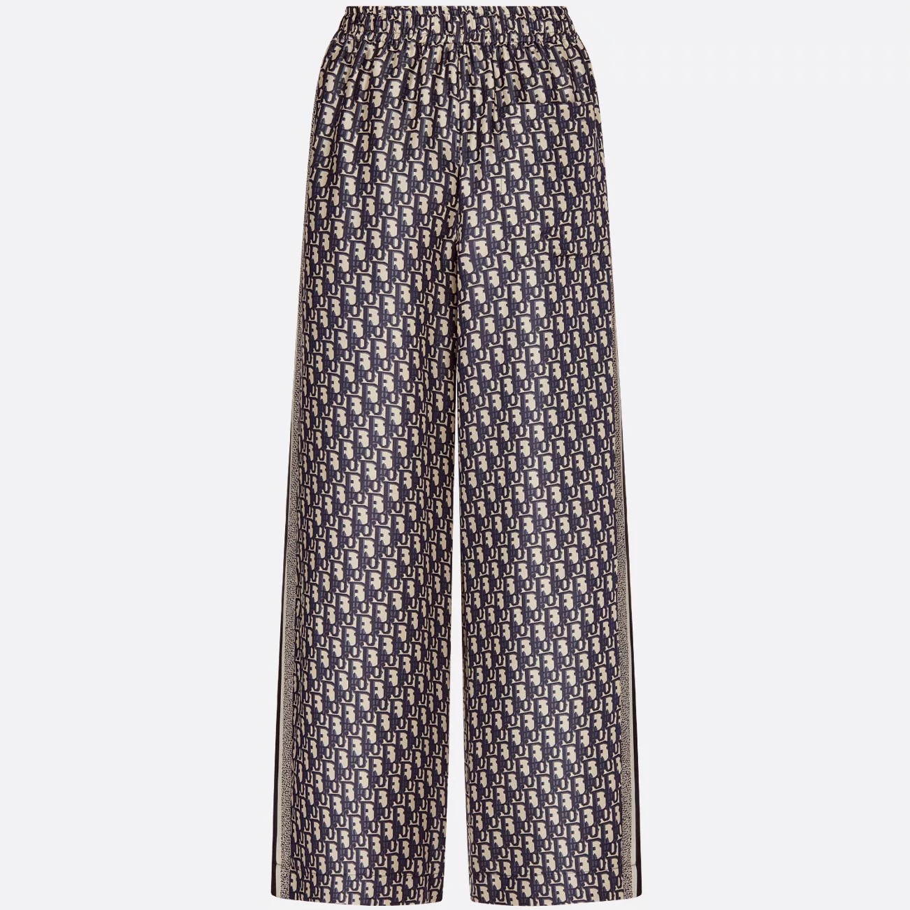 Quần ống suông Dior Chez Moi Pants Blue Dior Oblique Silk Twill 2