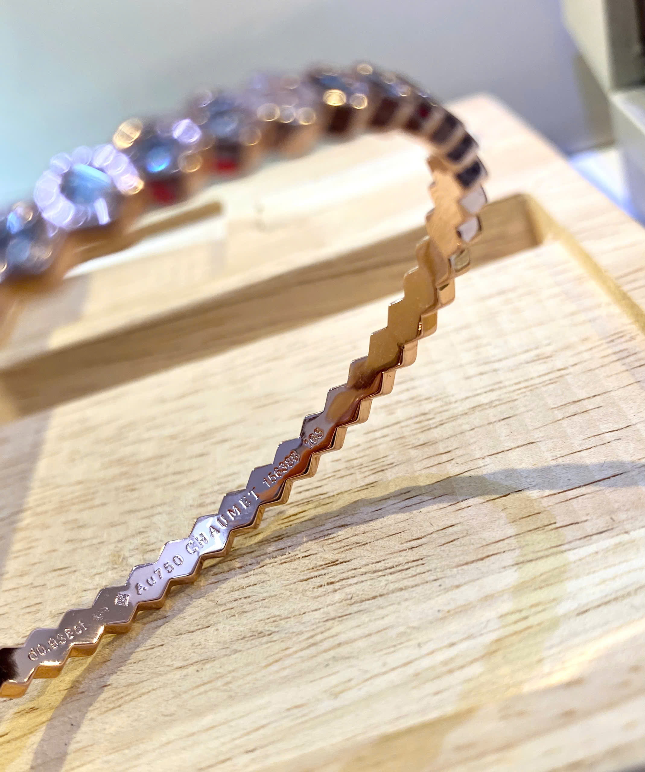 Vòng đeo tay Bee de Chaumet Bracelet Rose Gold Diamonds 12