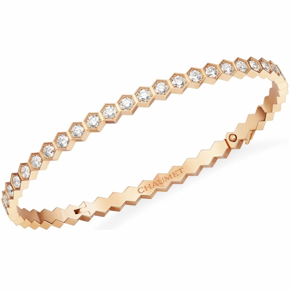 Vòng đeo tay Bee de Chaumet Bracelet Rose Gold Diamonds 15