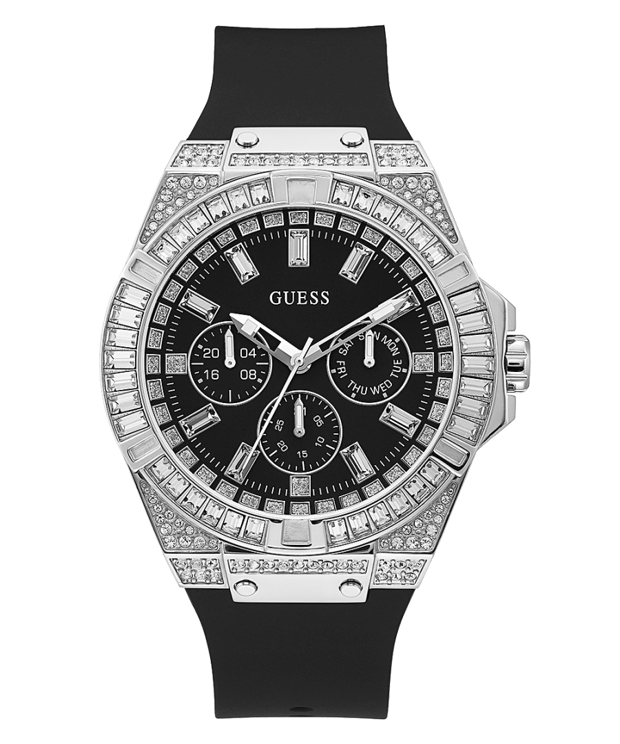 ĐỒNG HỒ NAM DÂY SILICON GUESS BLACK STRAP 2
