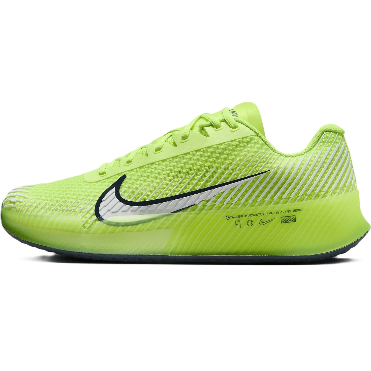 Giày thể thao Pickleball NikeCourt Air Zoom Vapor 11 Tennis Shoes Volt Armory Navy DR6966-700 3