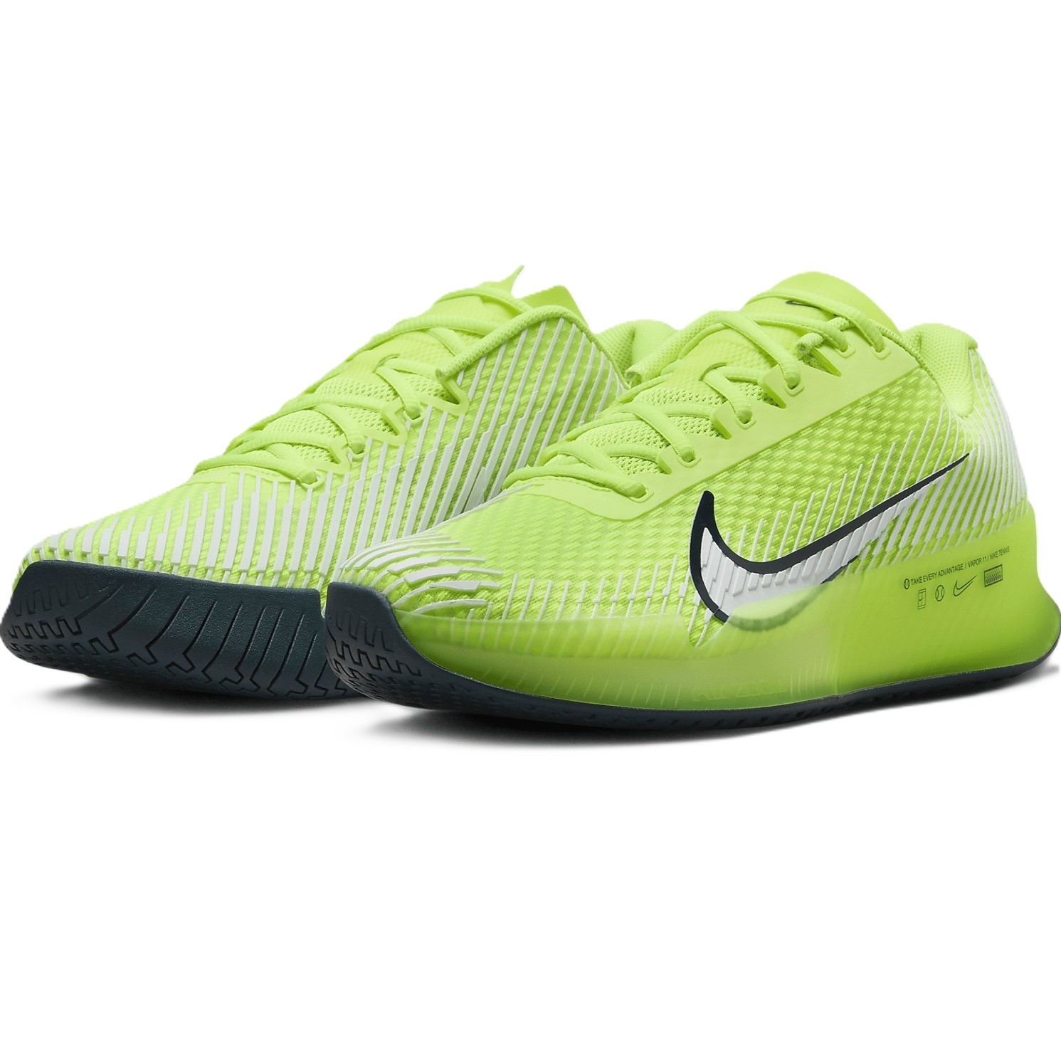 Giày thể thao Pickleball NikeCourt Air Zoom Vapor 11 Tennis Shoes Volt Armory Navy DR6966-700 4