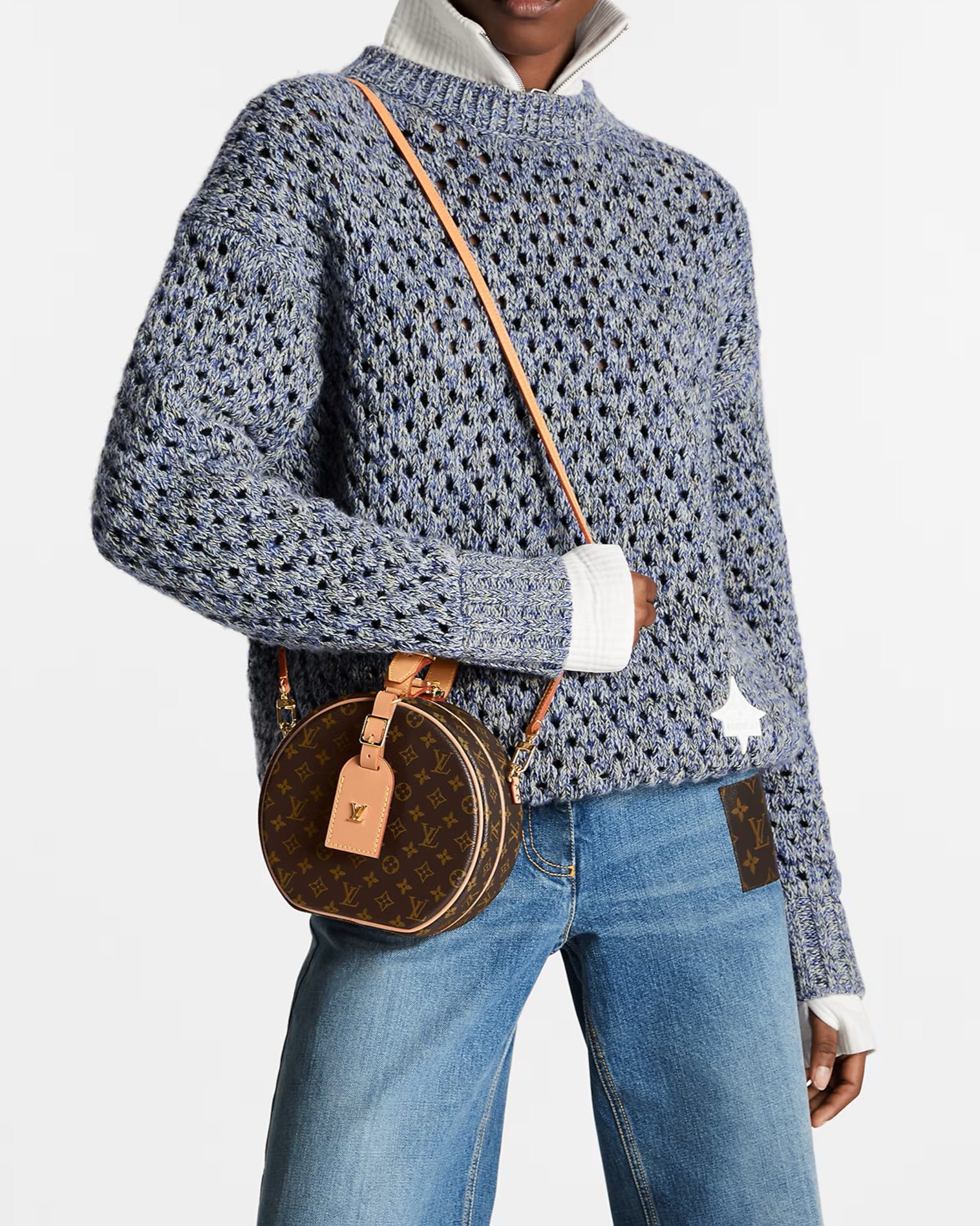 Túi xách LV nữ Louis Vuitton Petite Boite Chapeau Monogram Canvas M43514 2