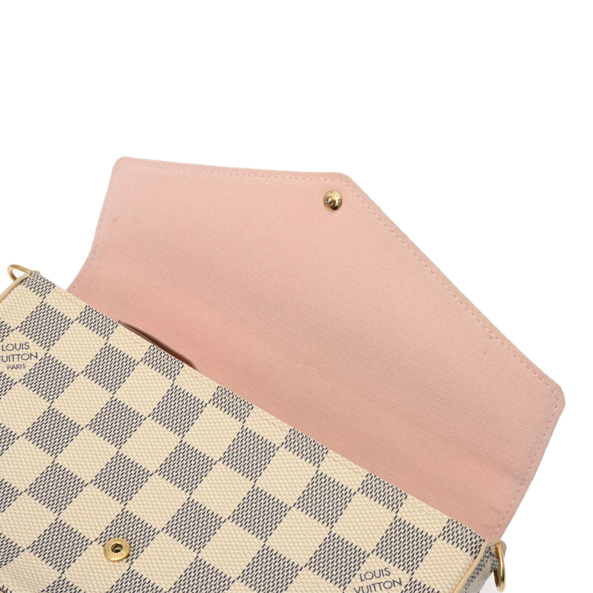Túi đeo chéo LV nữ Louis Vuitton Félicie Pochette Damier Azur Canvas N40491 1